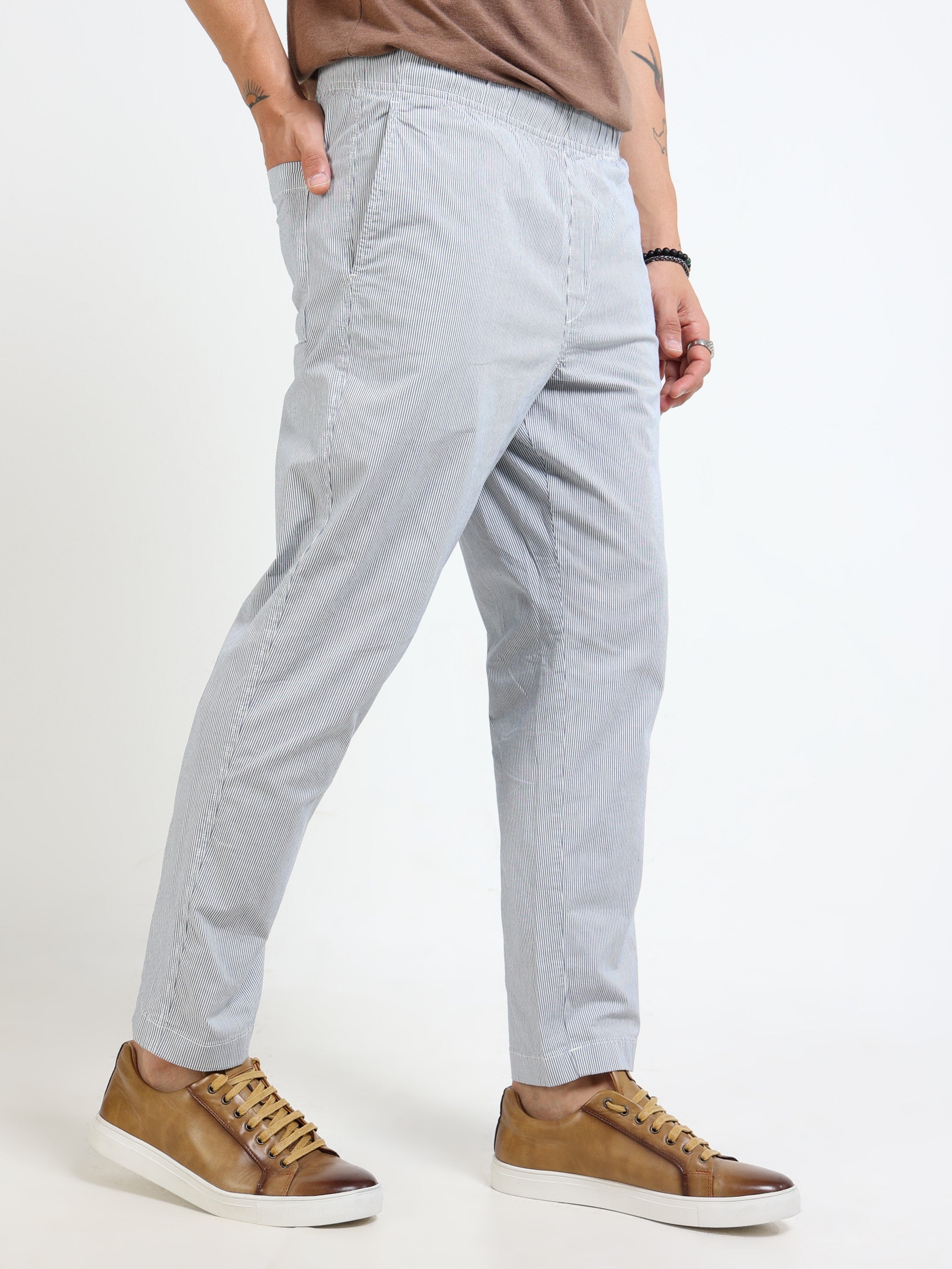 Men Blue Slim fit Pant