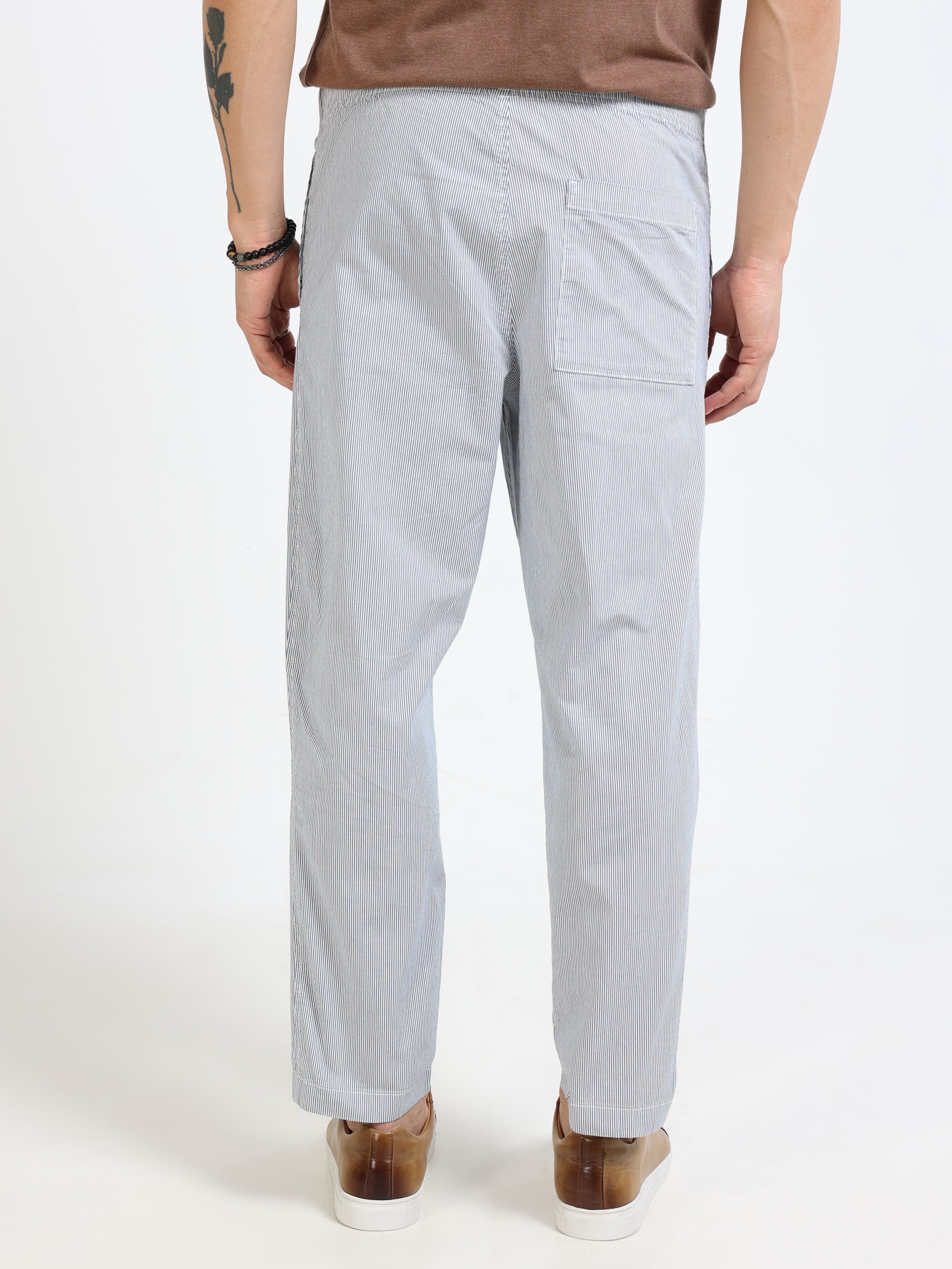 Men Blue Slim fit Pant