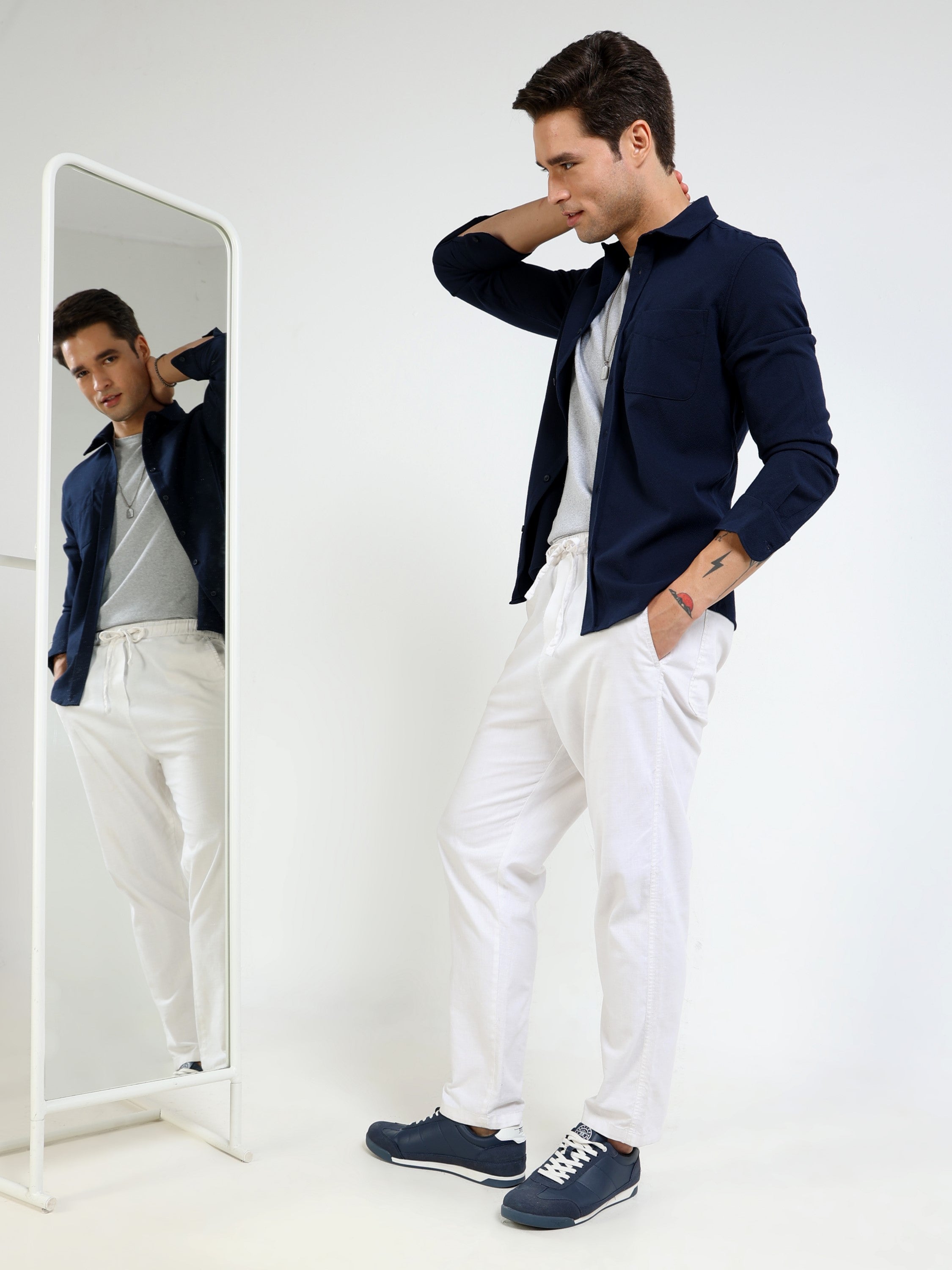 Men Blue Regular Fit Shirt