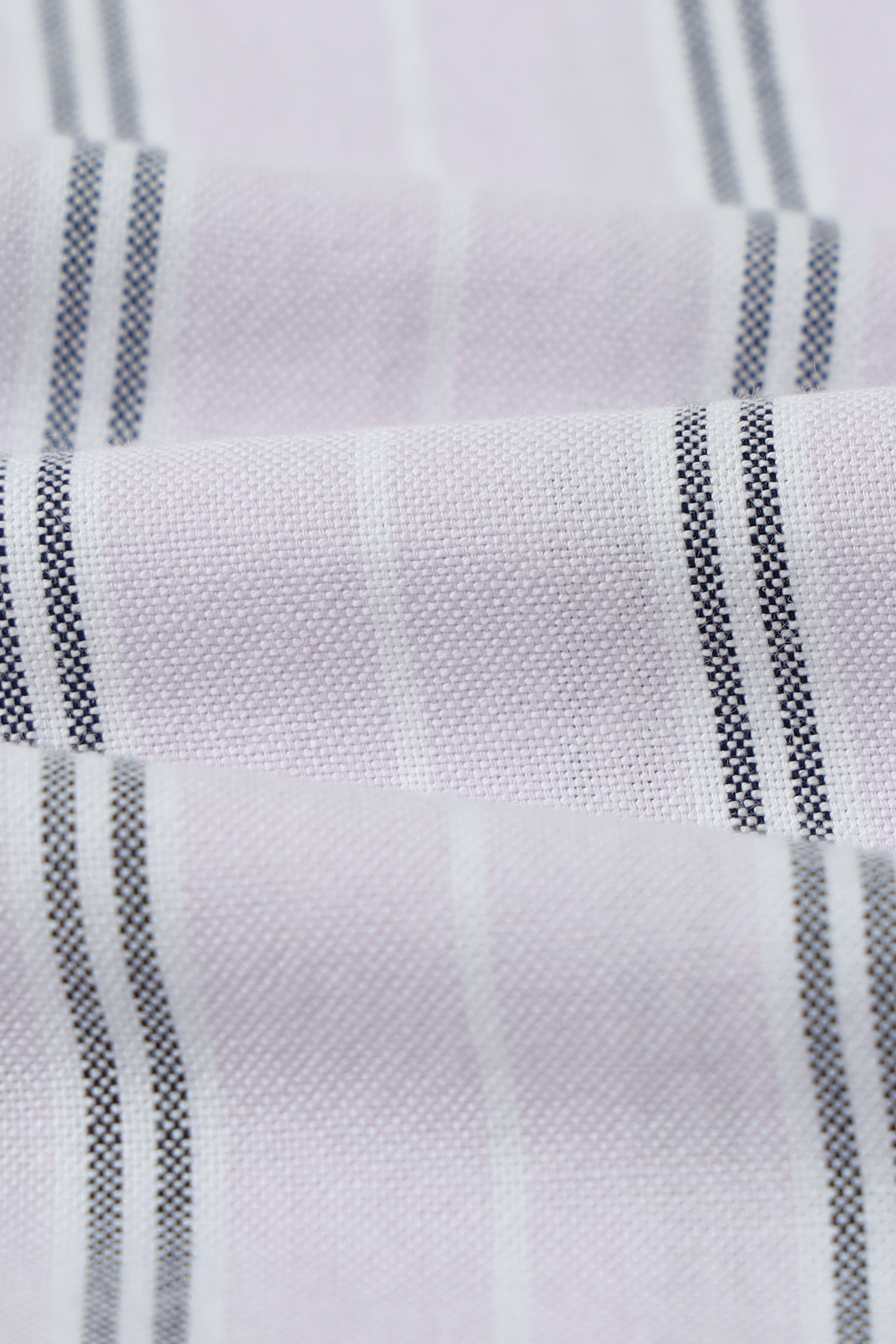 Men Pink Classic Striped Cotton Shirt
