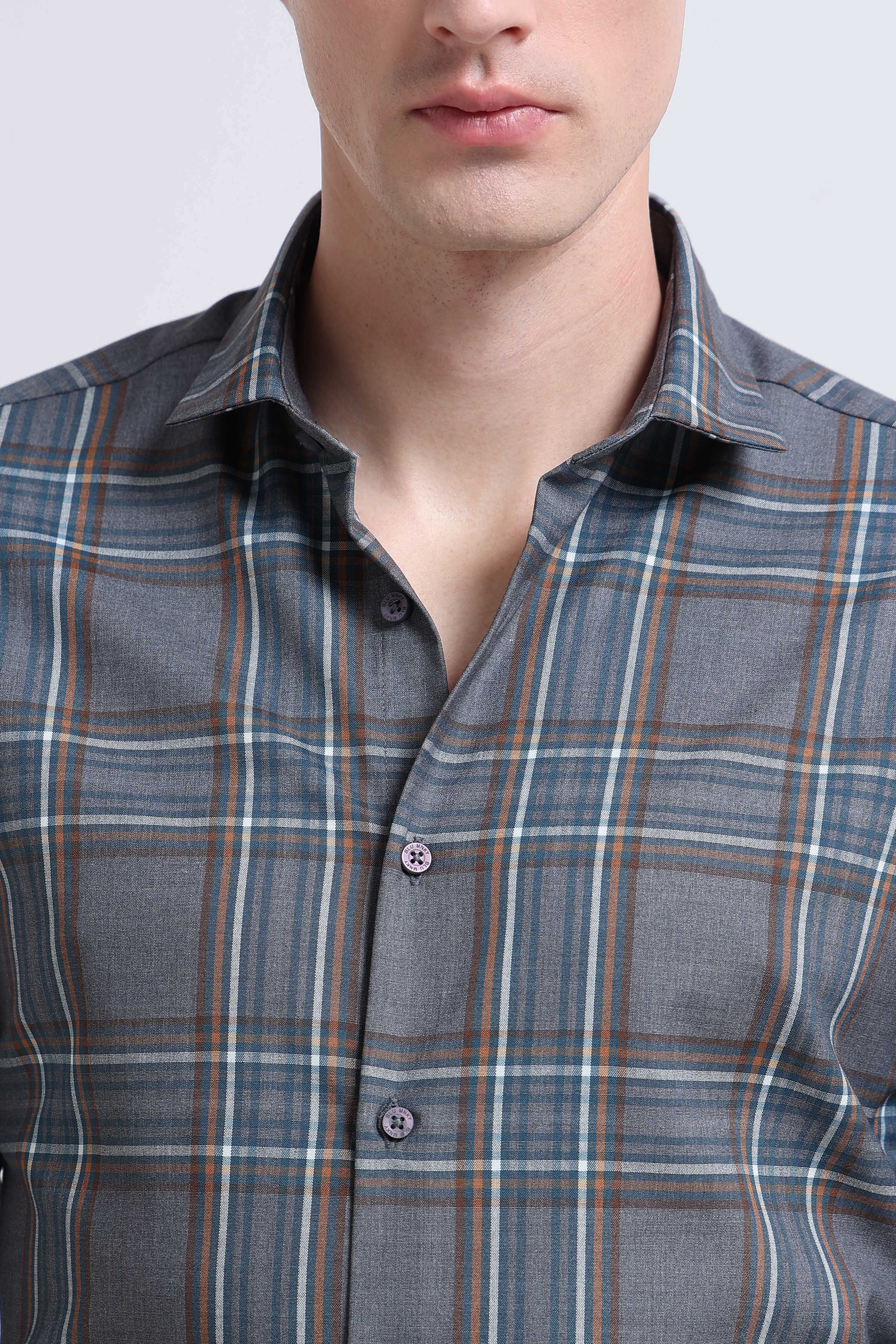Men Multi Checked Slim Fit Shirt