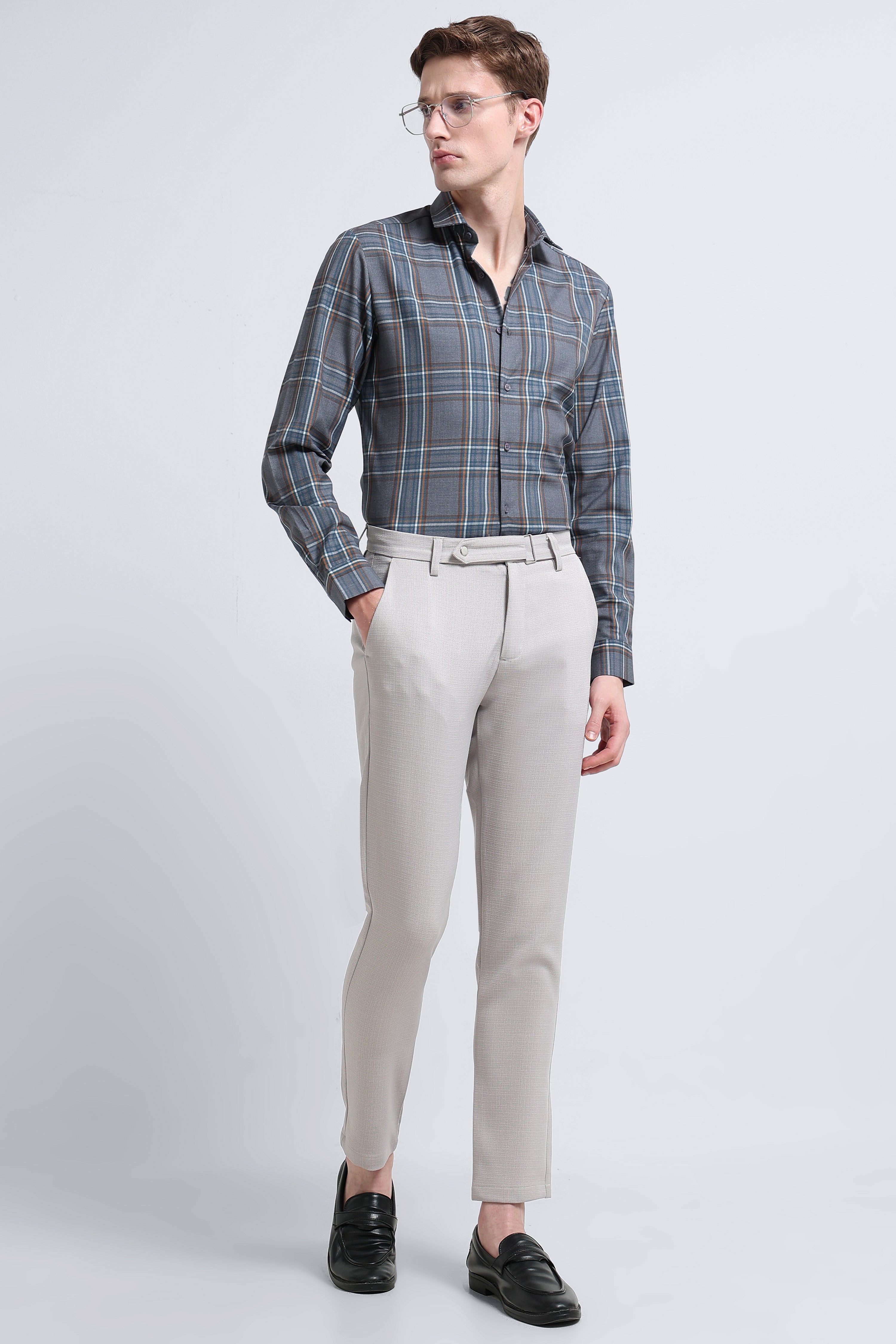 Men Multi Checked Slim Fit Shirt