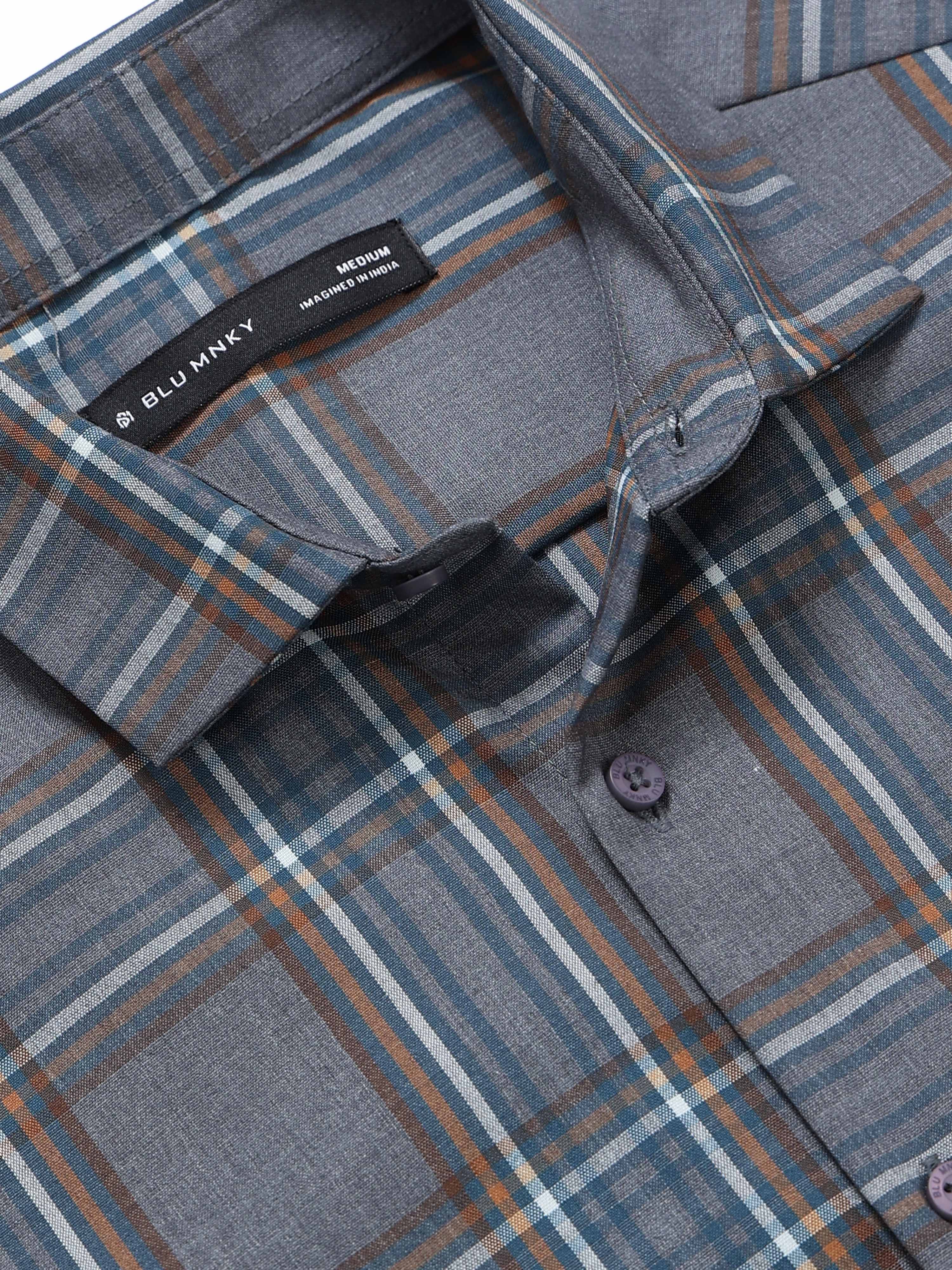 Men Multi Checked Slim Fit Shirt