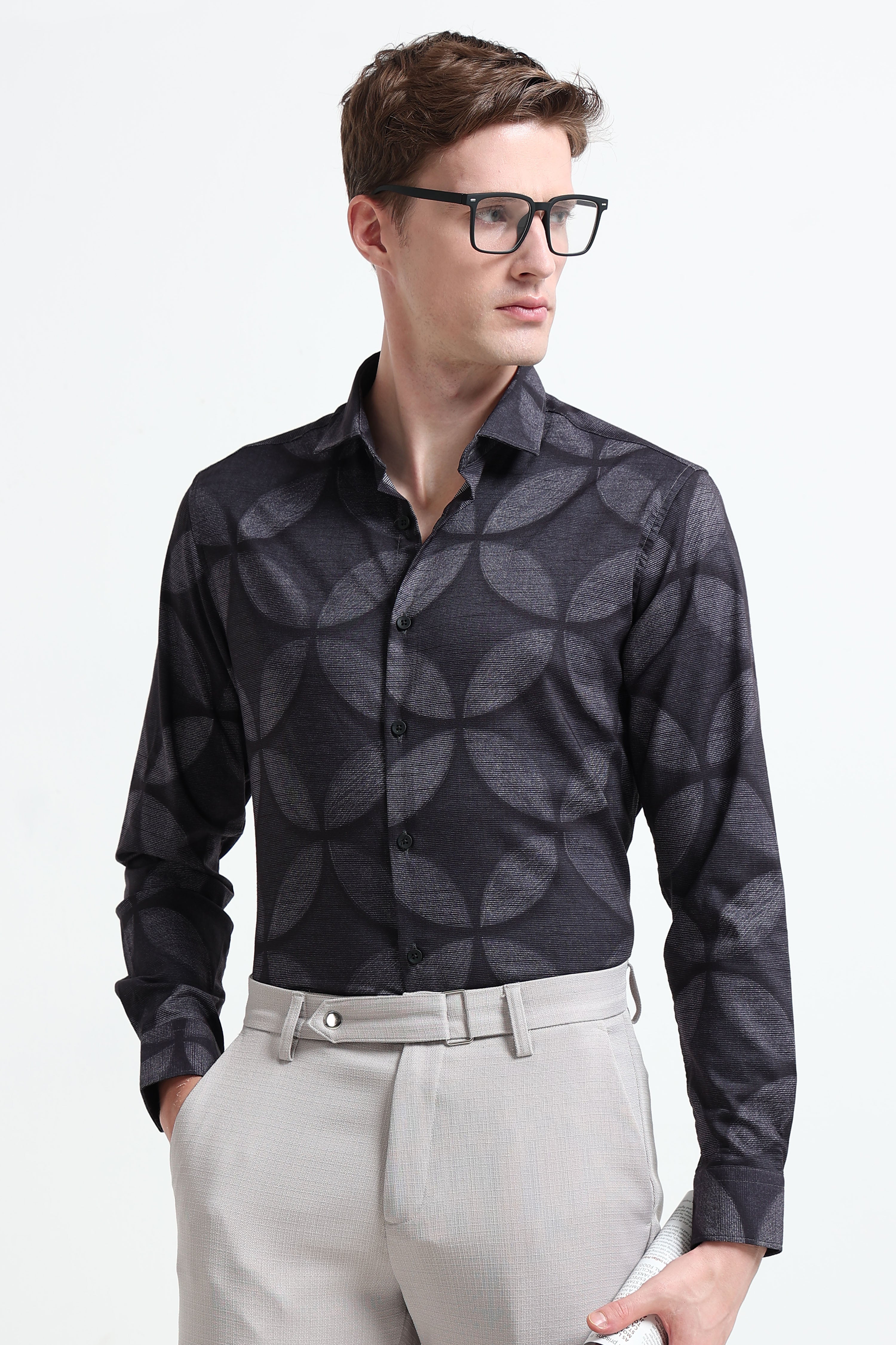 Men Multi Printed Cotton Blend Shirt