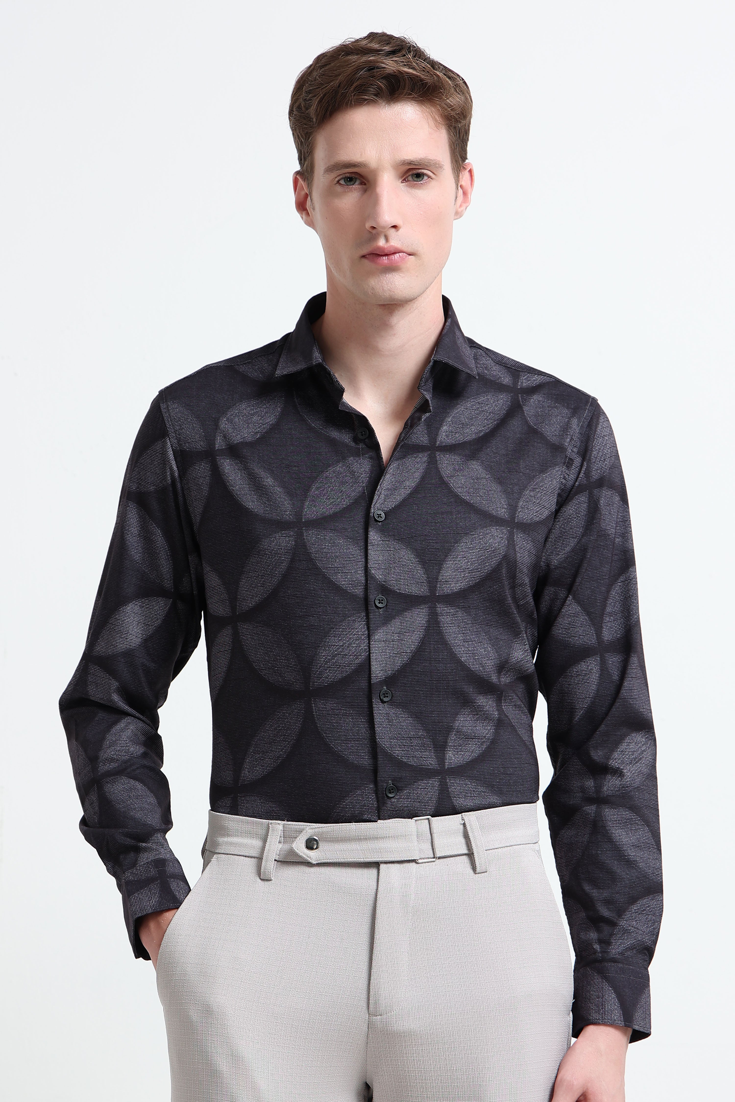 Men Multi Printed Cotton Blend Shirt