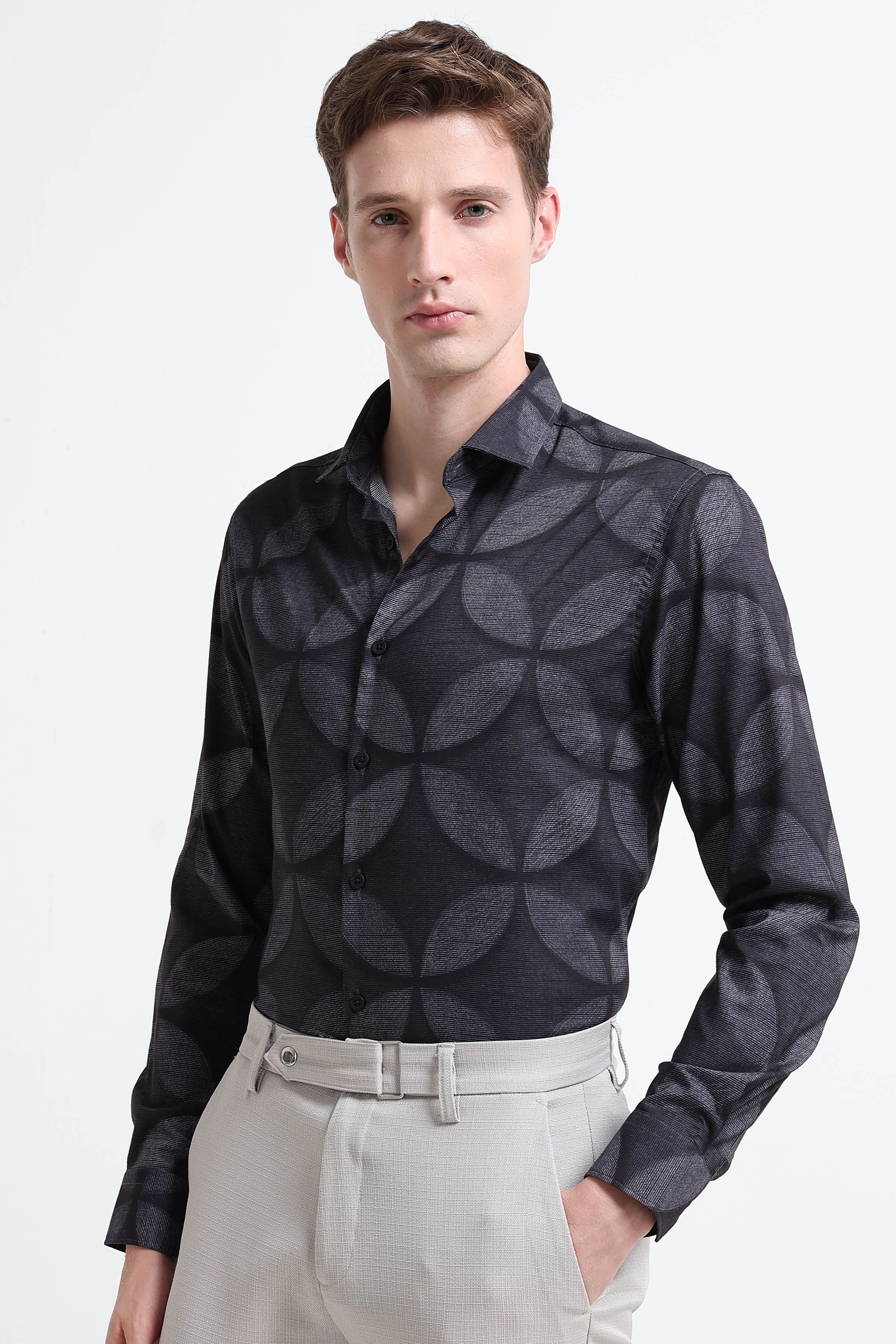 Men Multi Printed Cotton Blend Shirt
