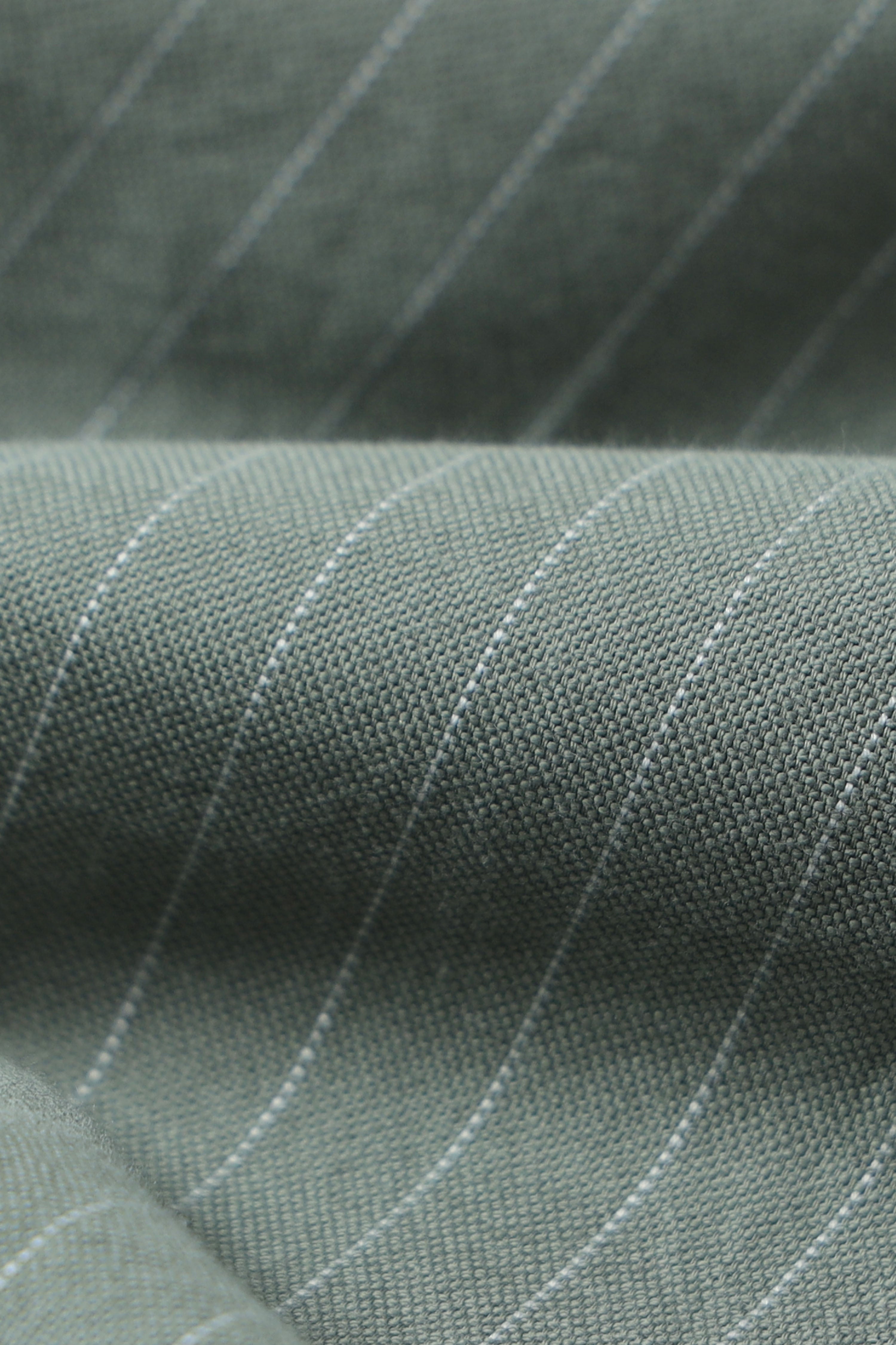 Men Green Striped Cotton Shirt