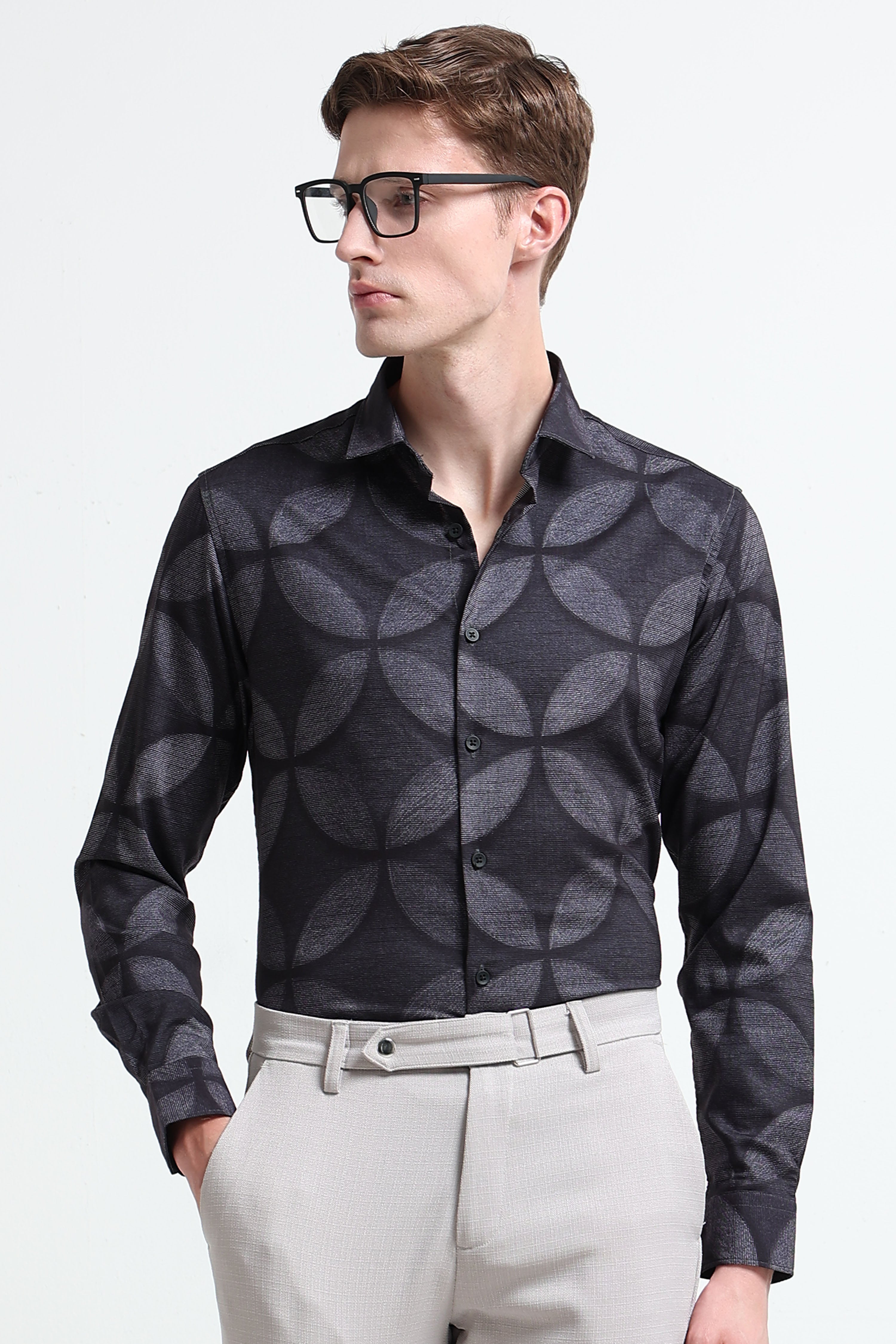 Men Multi Printed Cotton Blend Shirt