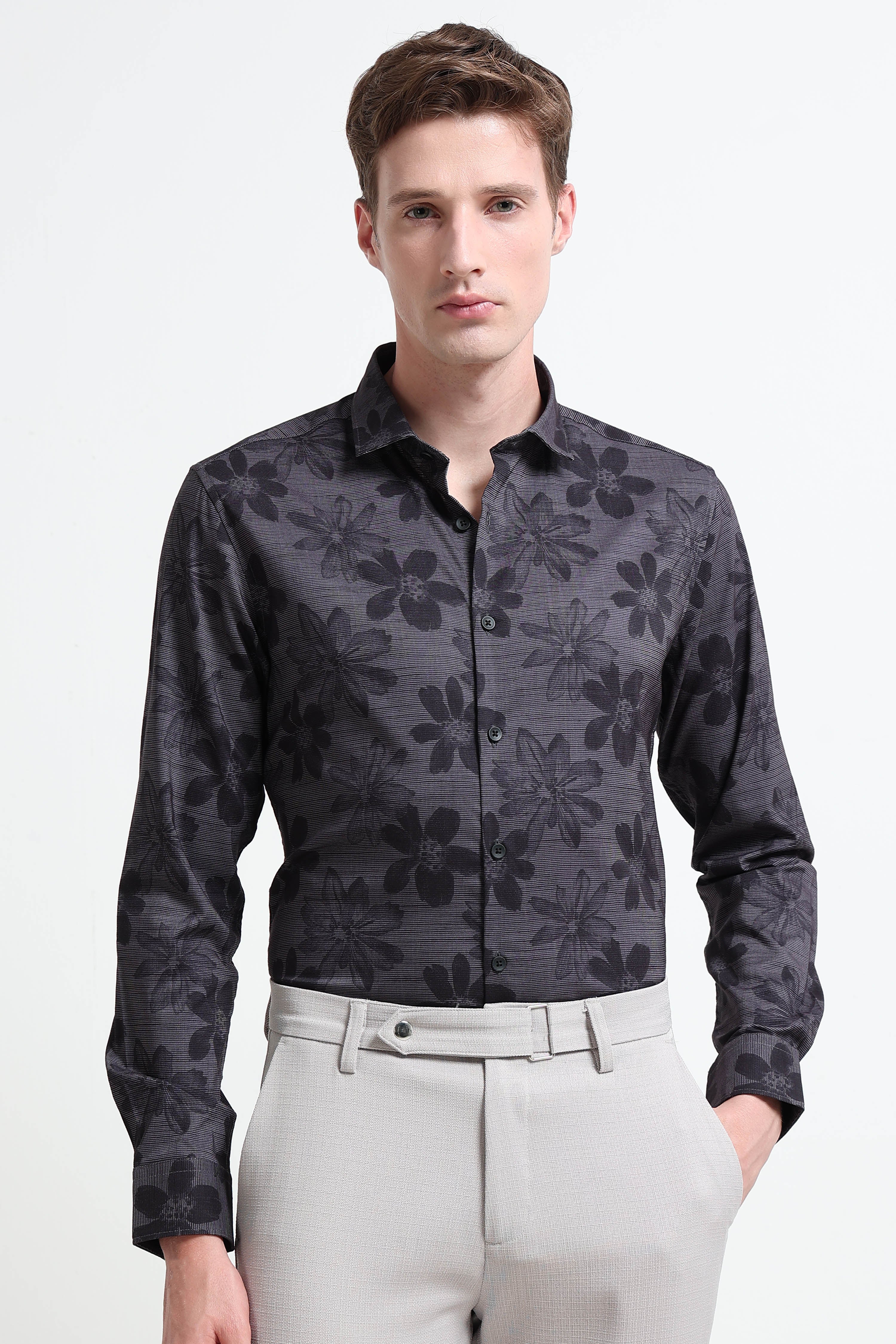 Men Multi Printed Cotton Blend Shirt