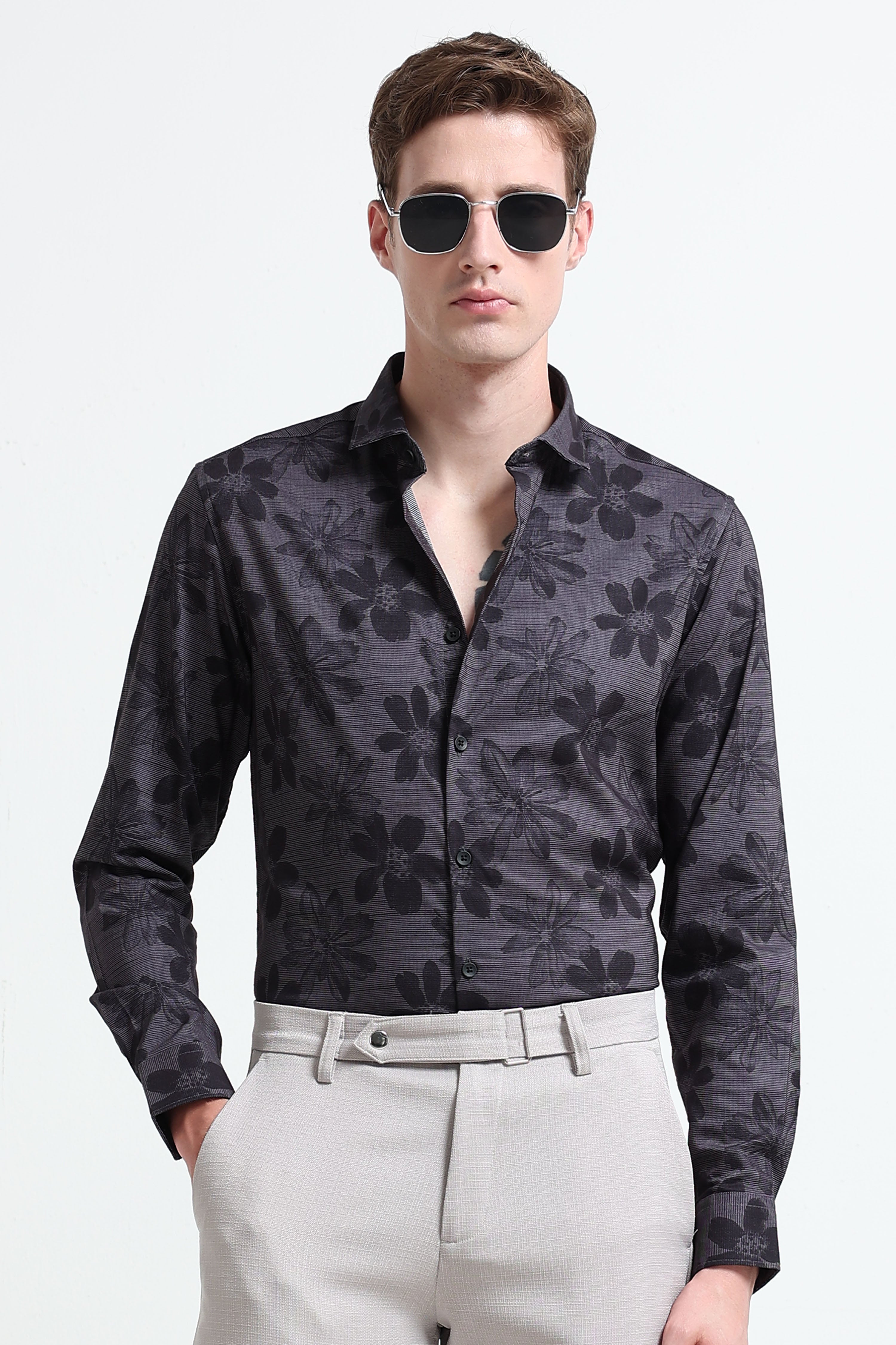 Men Multi Printed Cotton Blend Shirt