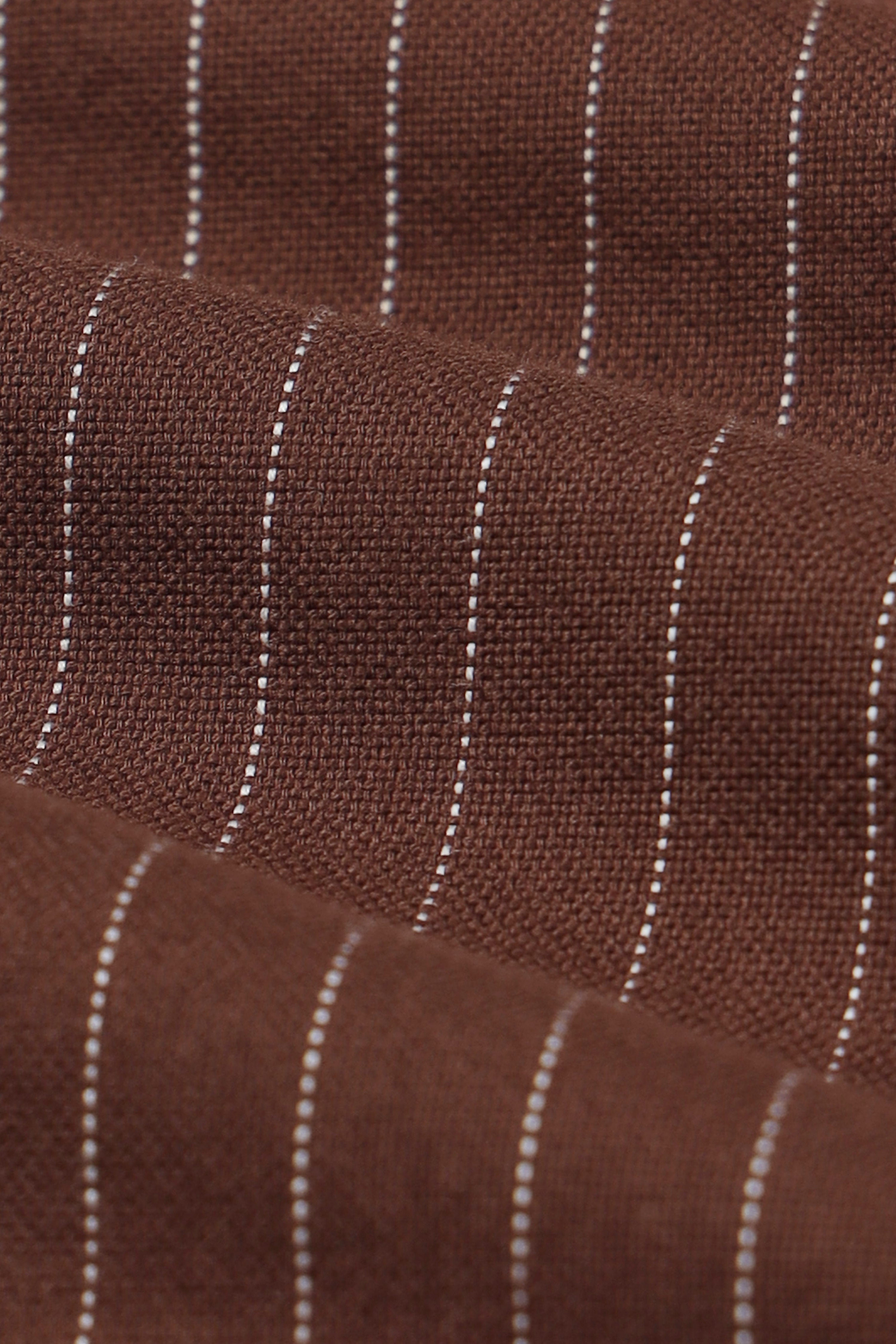 Men Brown Striped Cotton Shirt