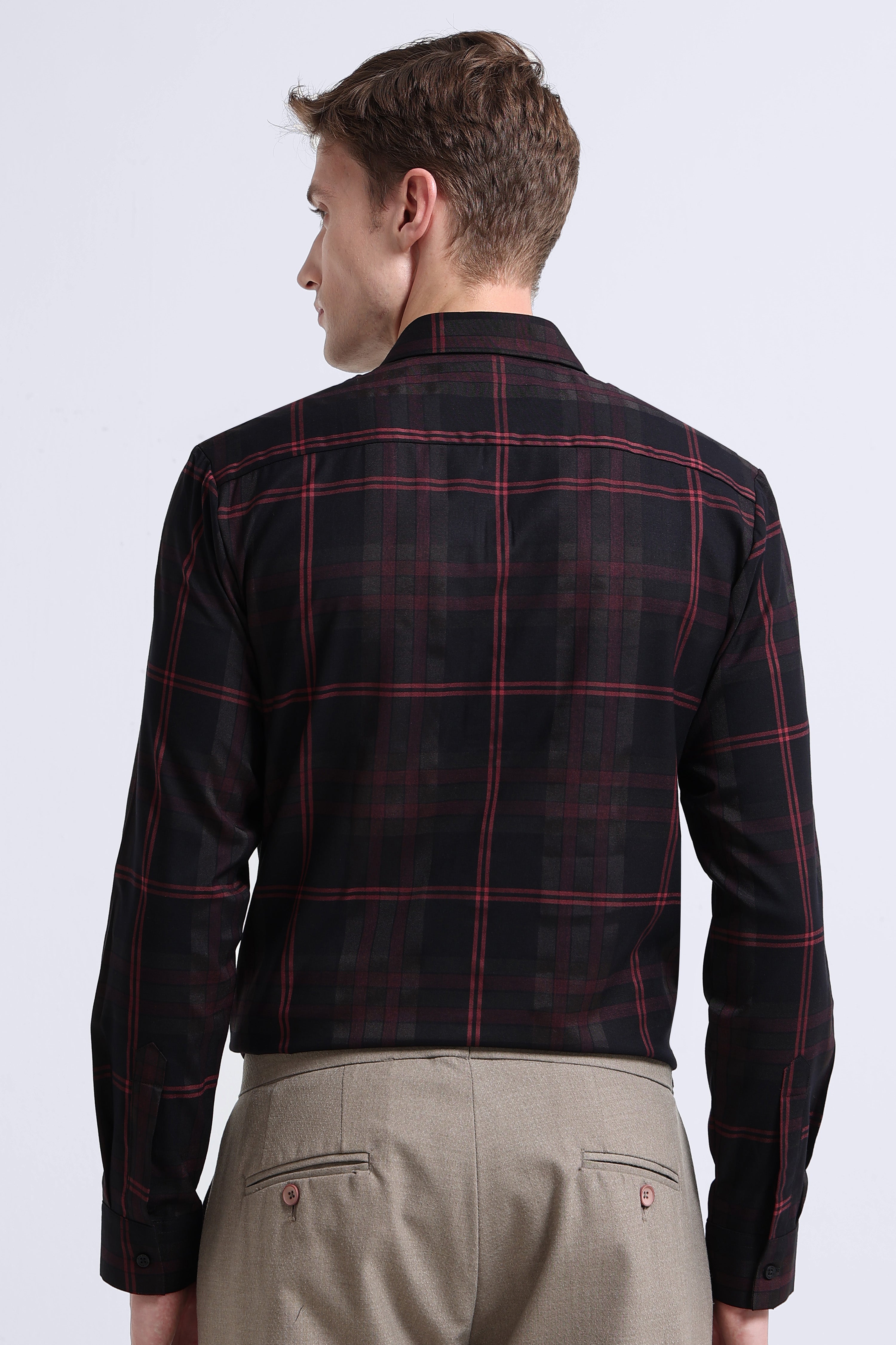 Men Multi Checked Slim Fit Shirt
