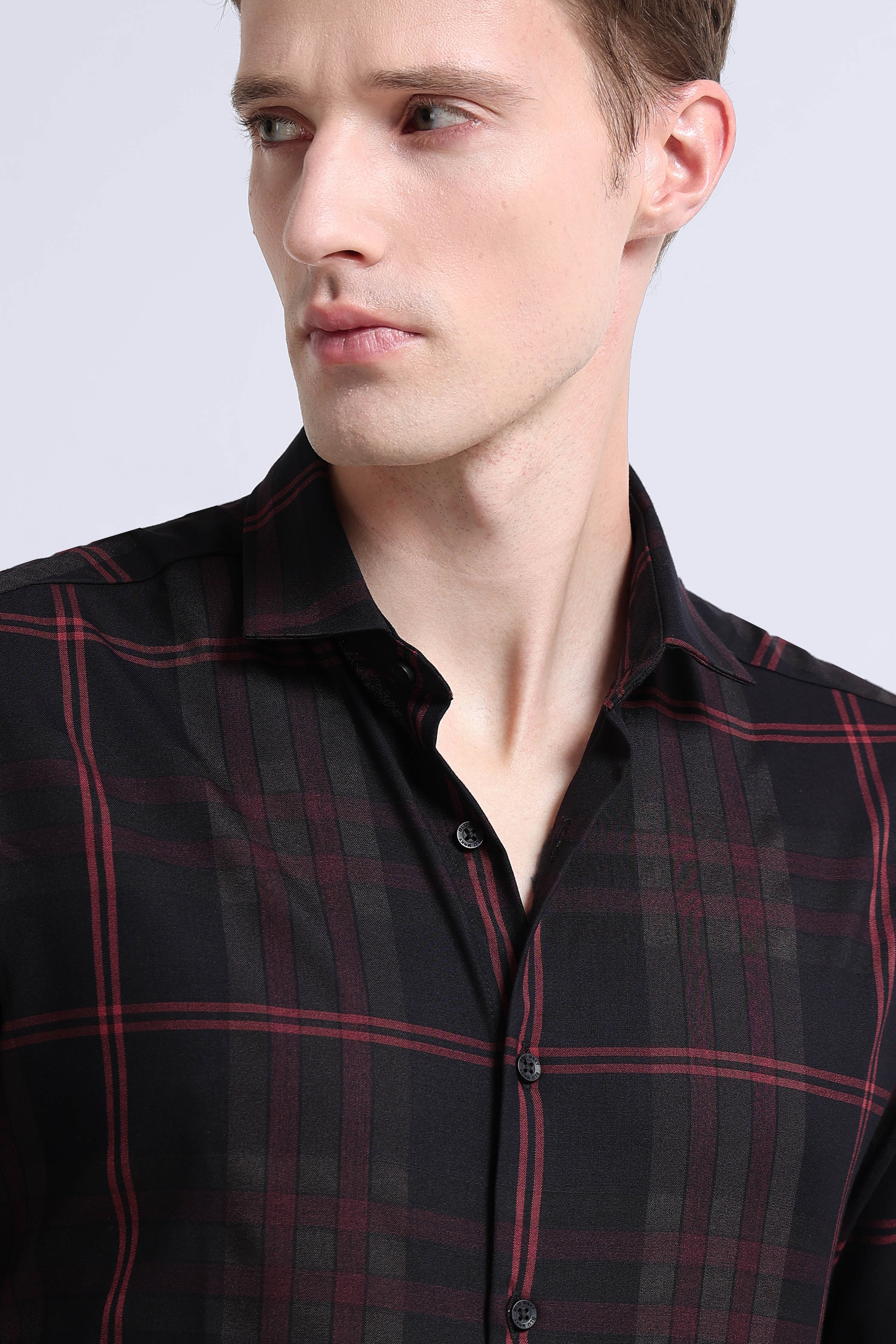 Men Multi Checked Slim Fit Shirt
