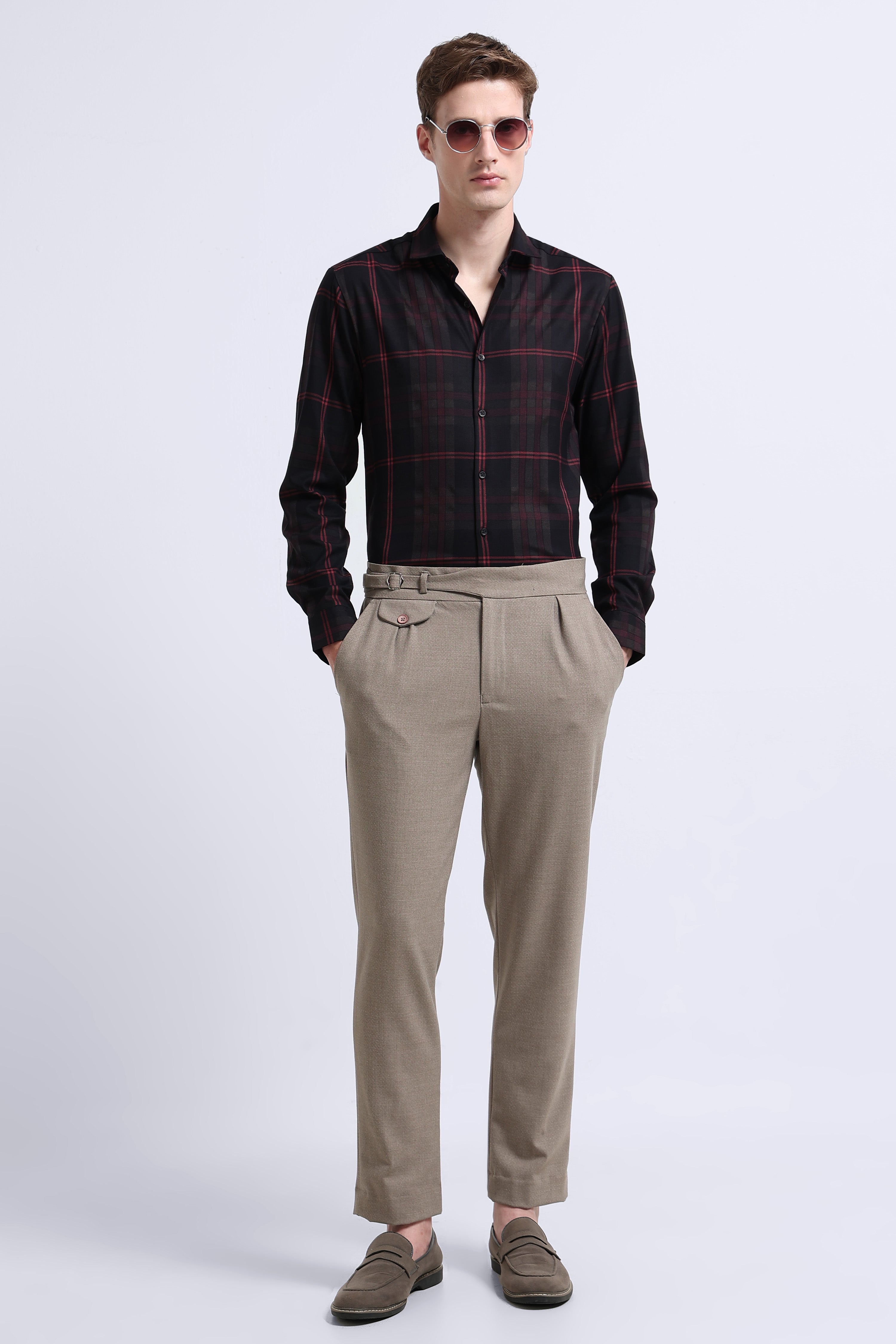 Men Multi Checked Slim Fit Shirt