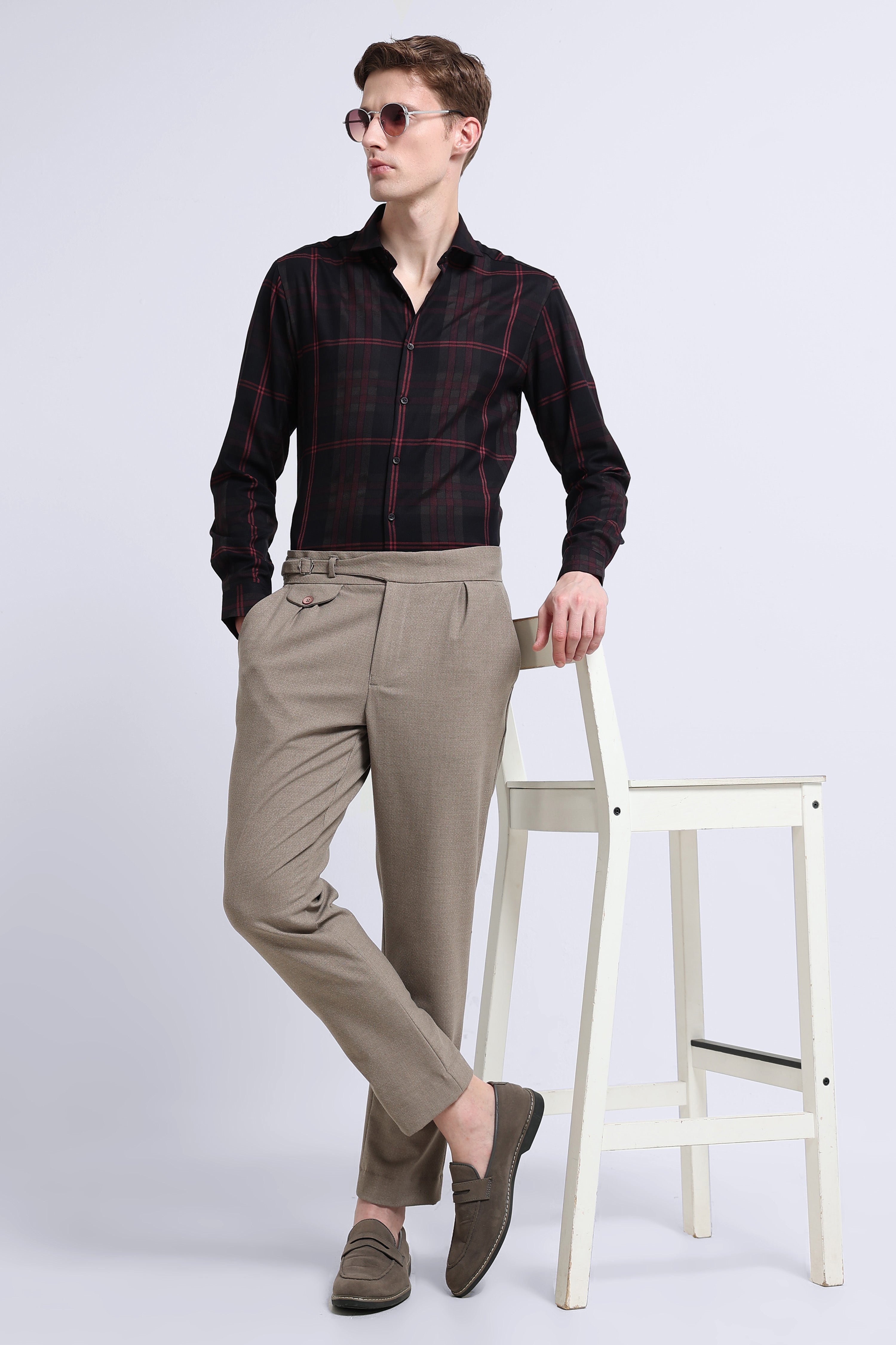 Men Multi Checked Slim Fit Shirt