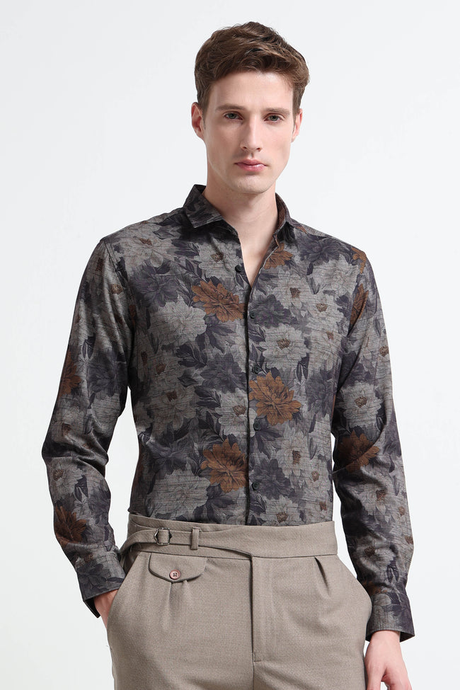 Men Multi Printed Cotton Blend Shirt
