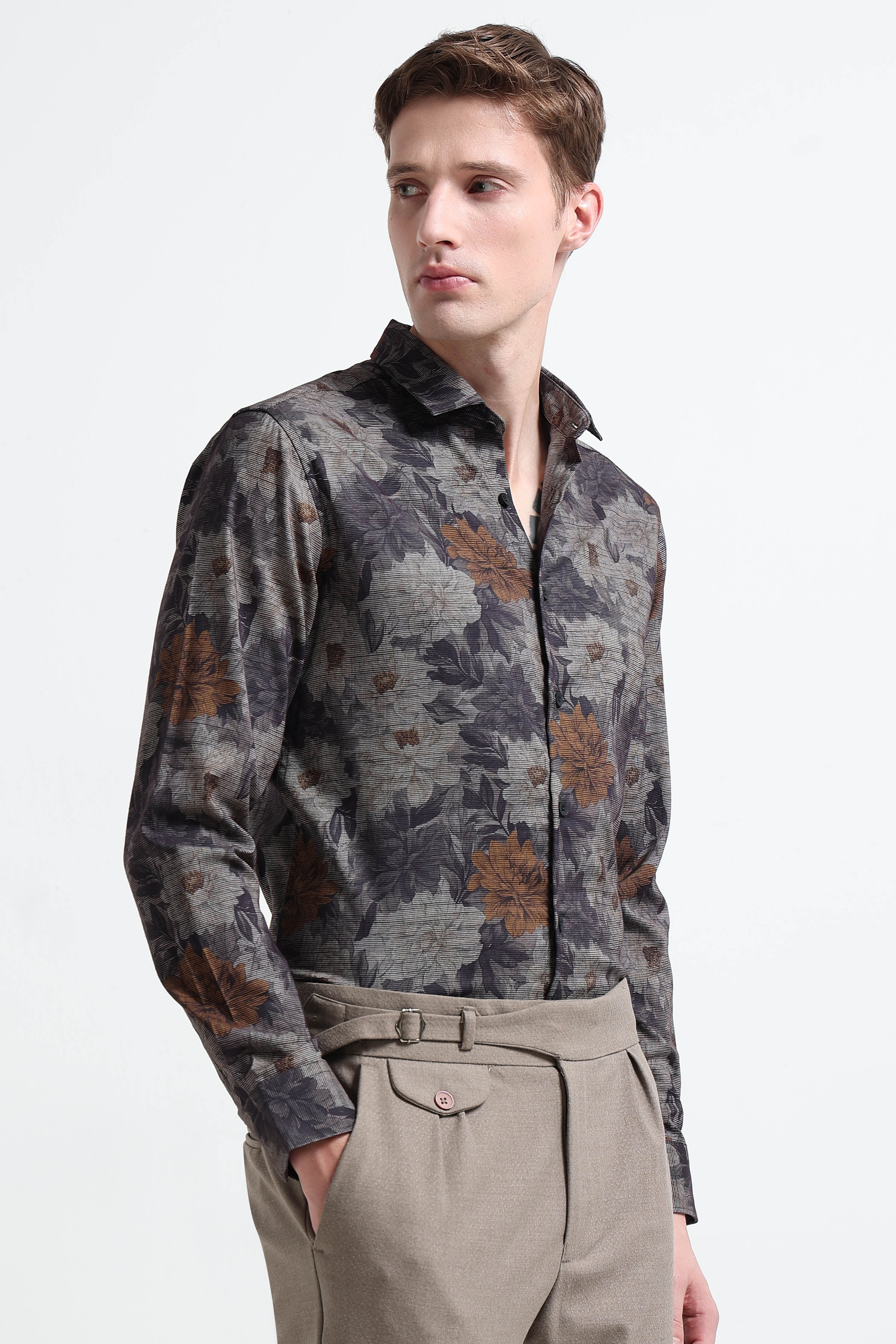 Men Multi Printed Cotton Blend Shirt