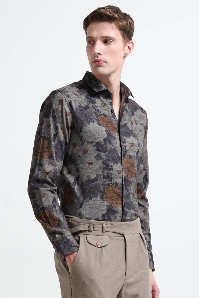 Men Multi Printed Cotton Blend Shirt