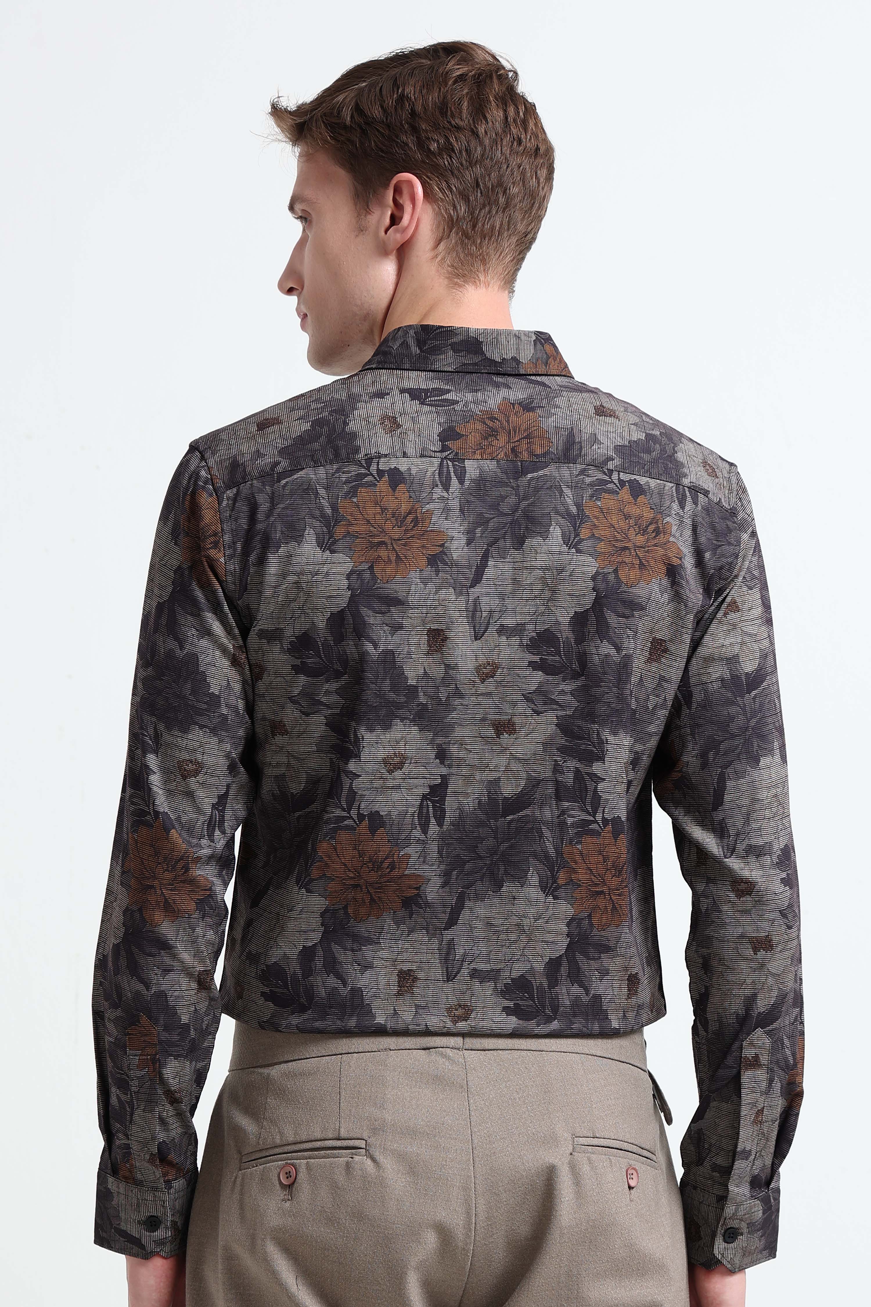 Men Multi Printed Cotton Blend Shirt