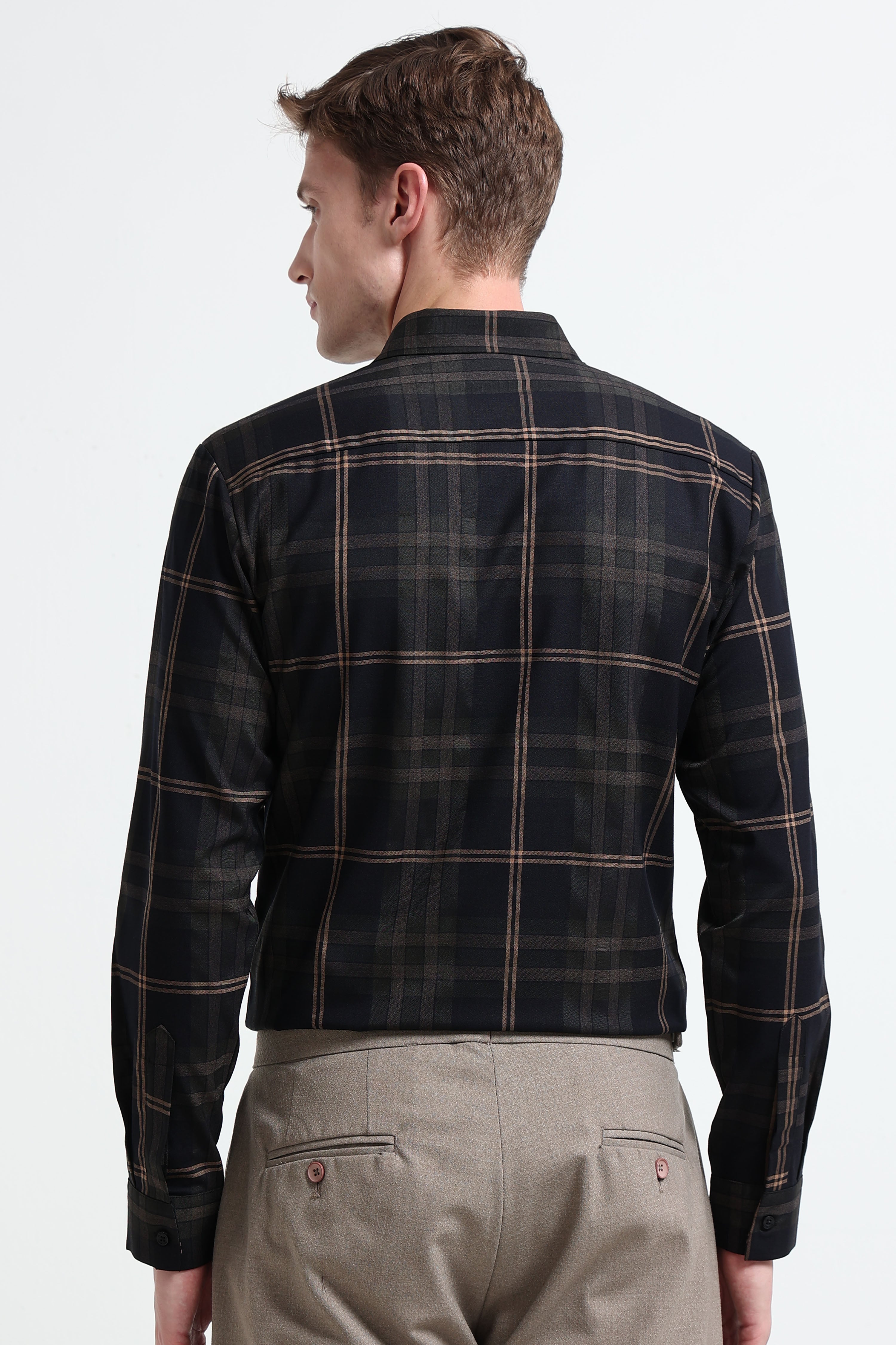 Men Multi Checked Slim Fit Shirt