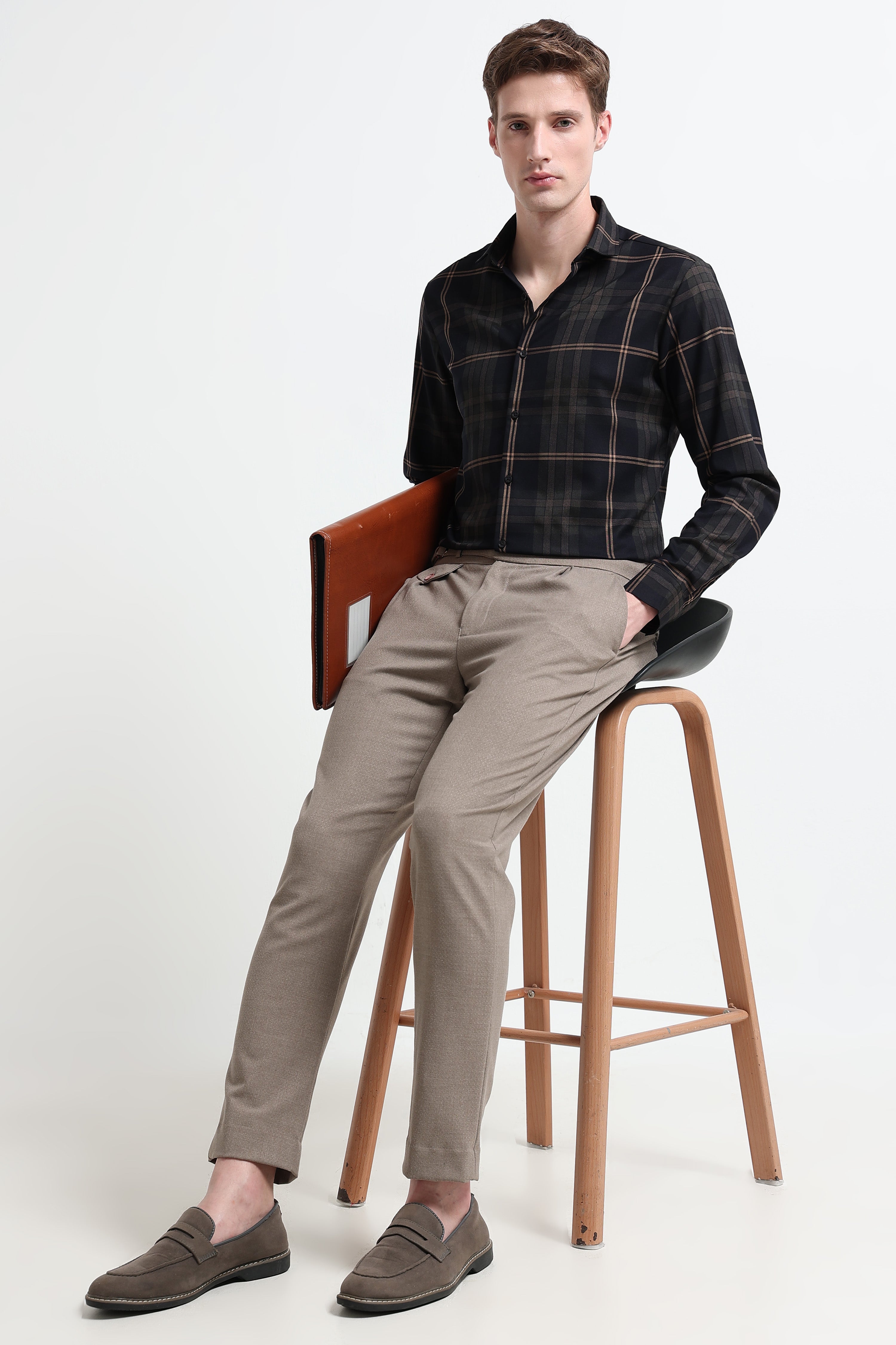 Men Multi Checked Slim Fit Shirt