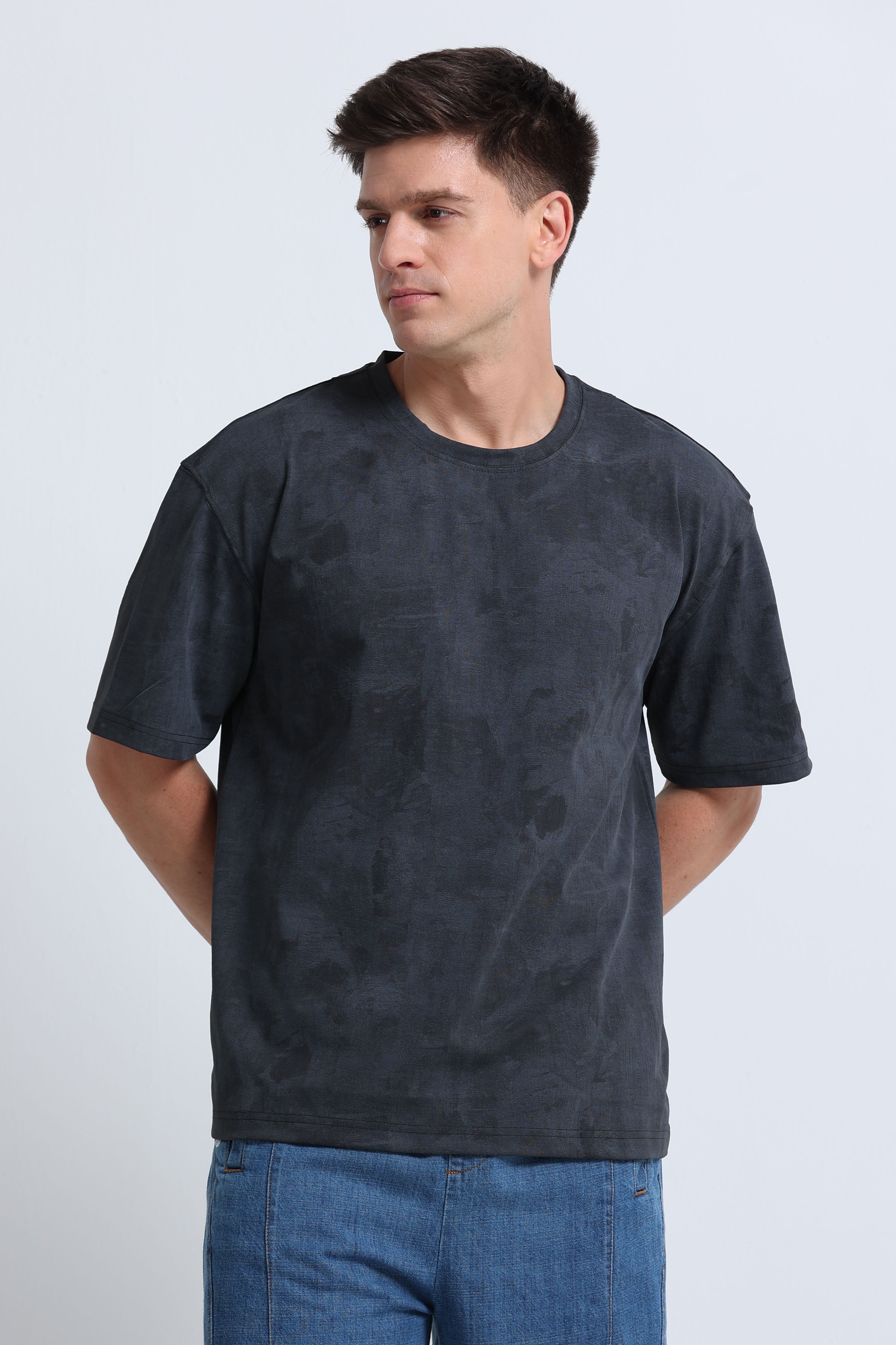Men Grey Streetwear T-Shirt