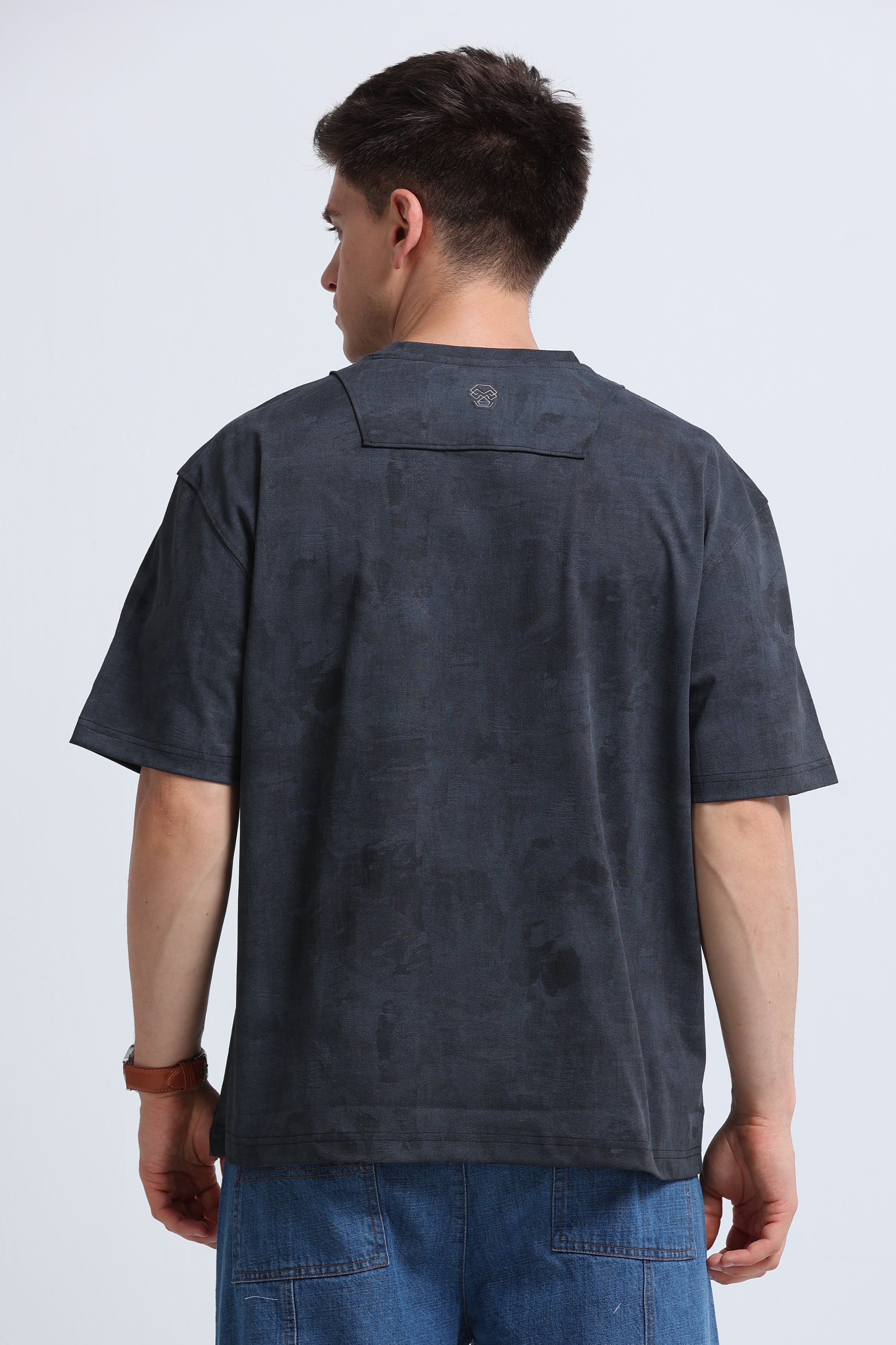 Men Grey Streetwear T-Shirt