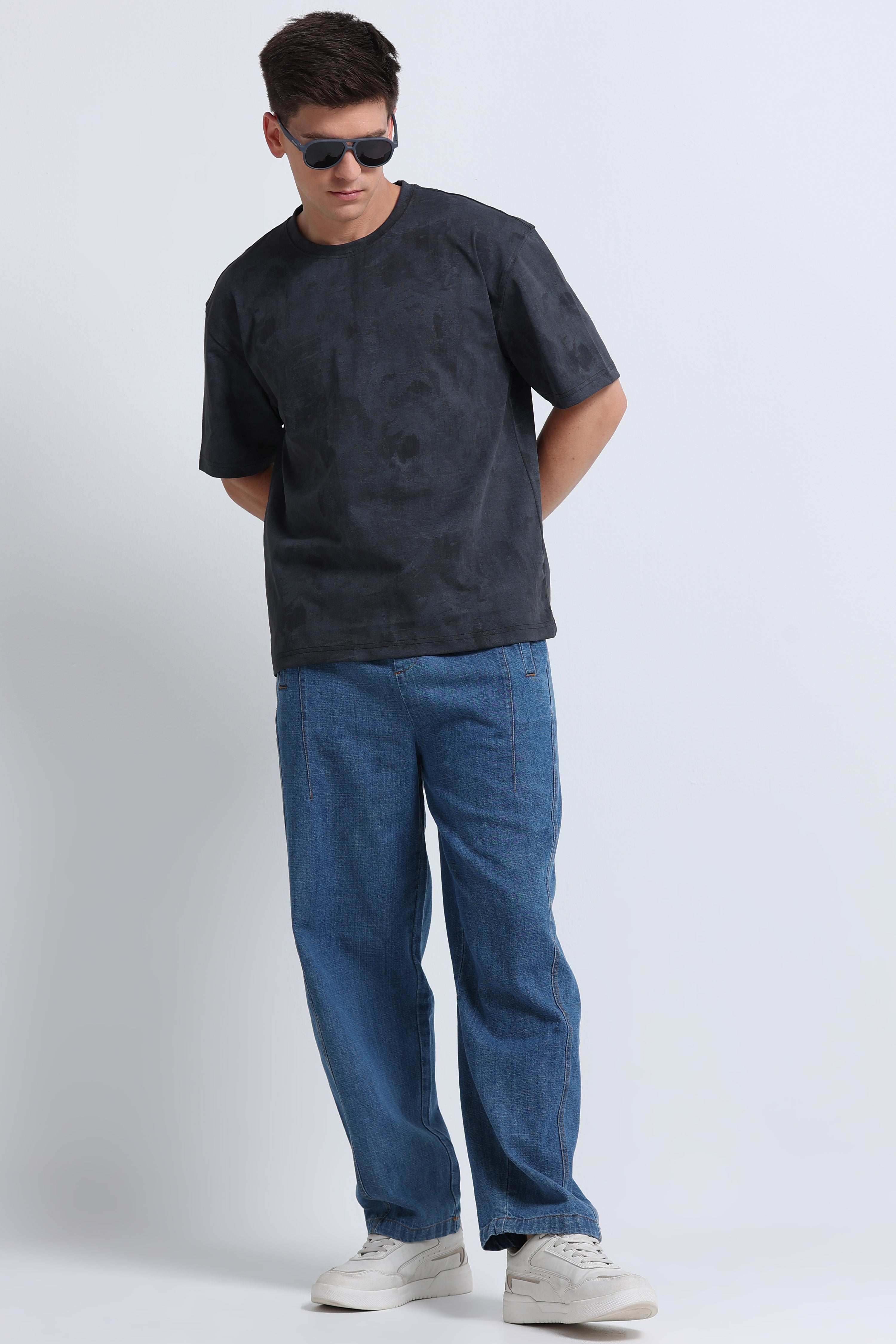 Men Grey Streetwear T-Shirt