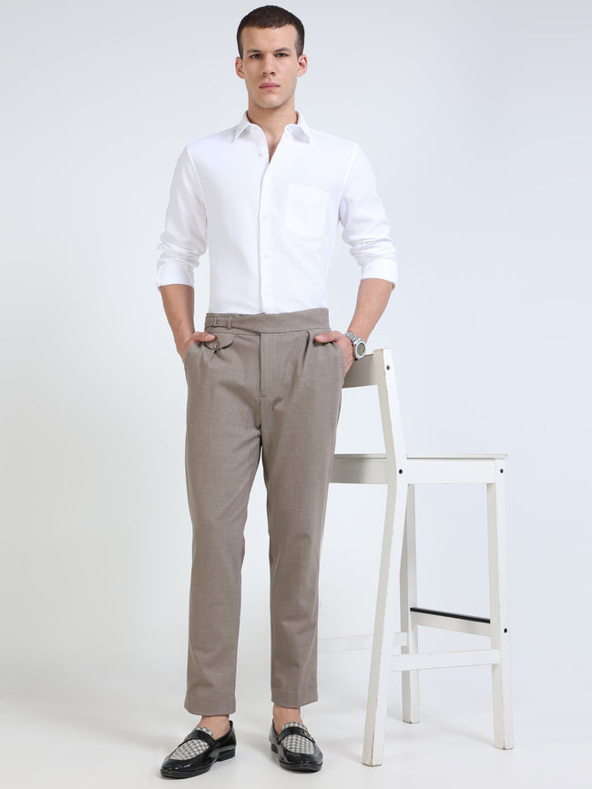Solid White Occasion Wear Shirt