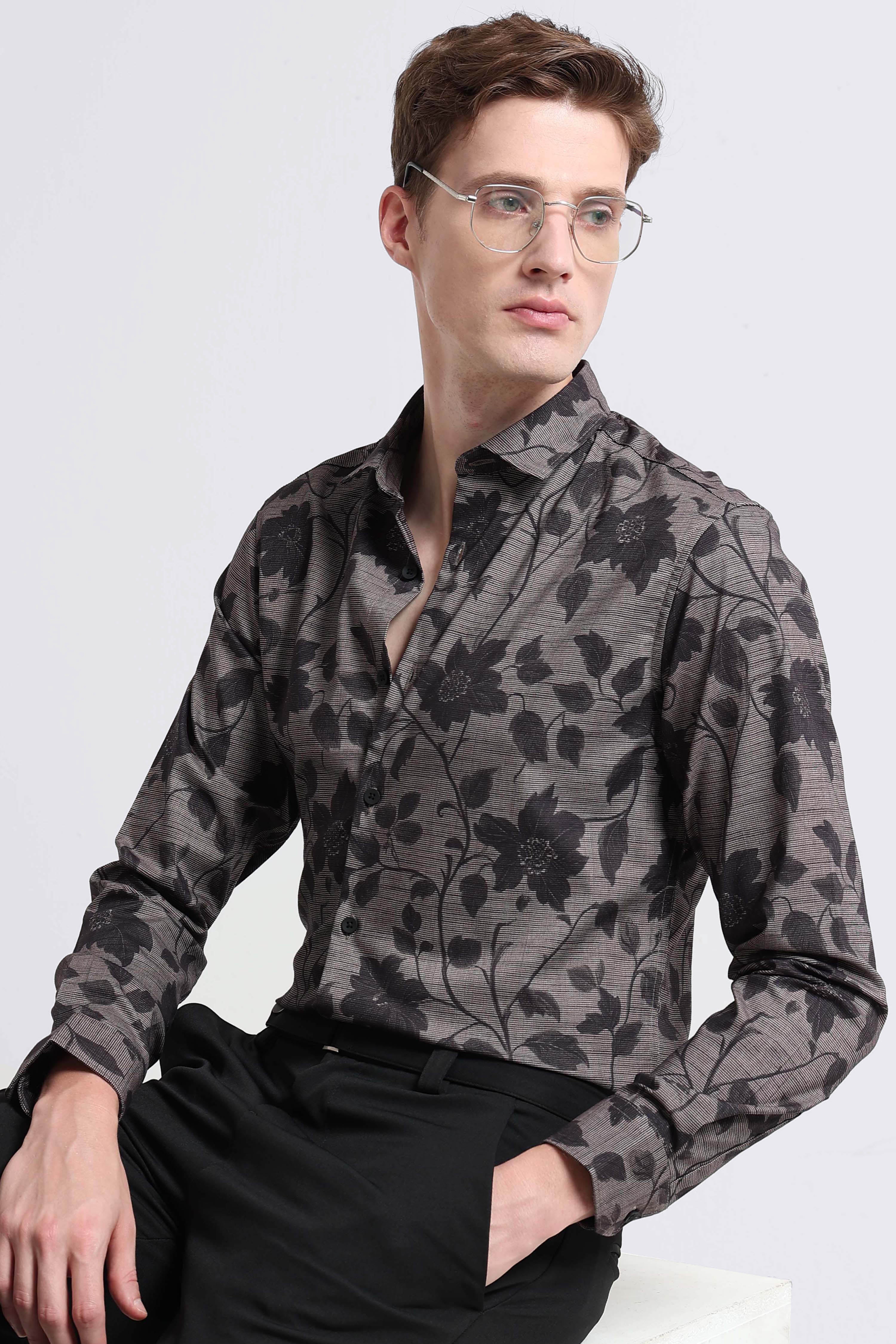 Men Multi Printed Cotton Blend Shirt