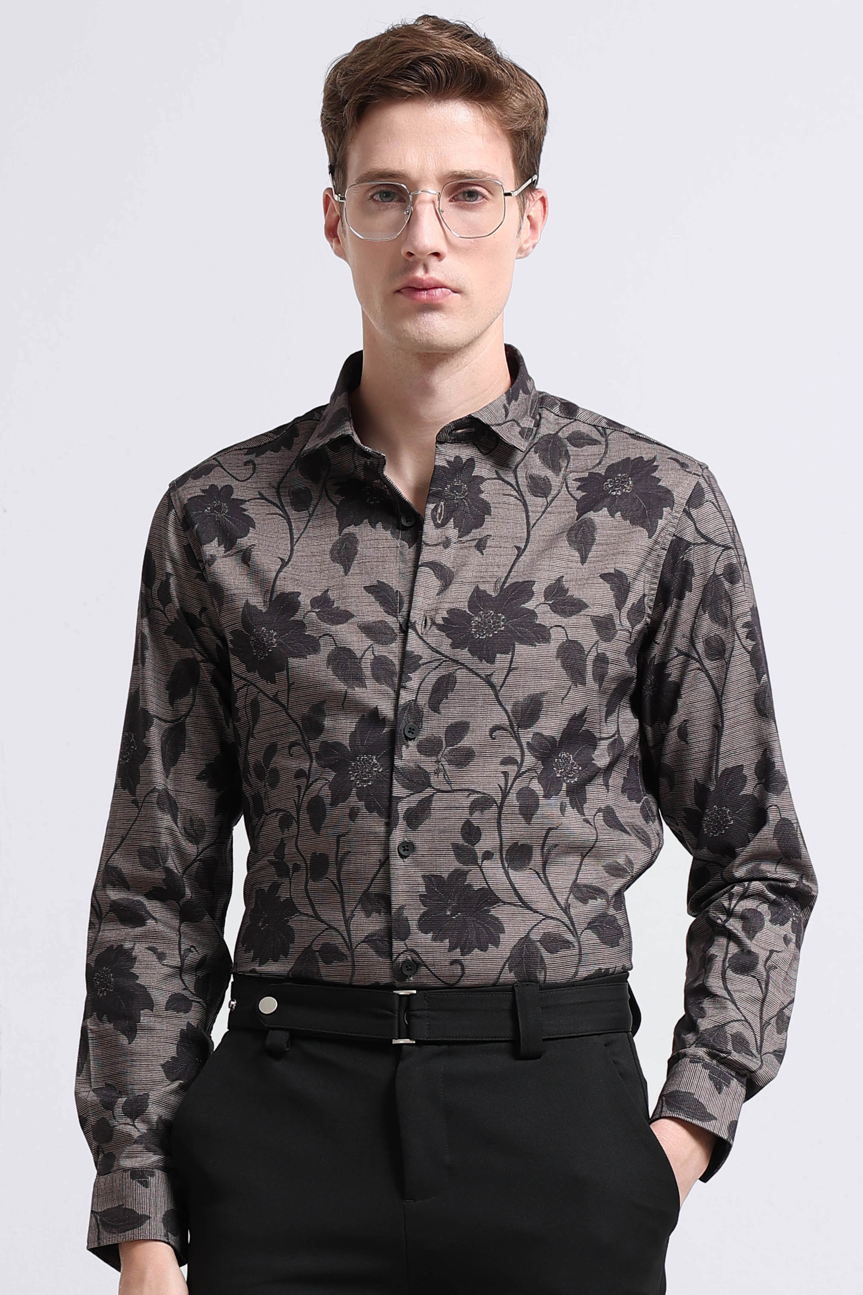 Men Multi Printed Cotton Blend Shirt