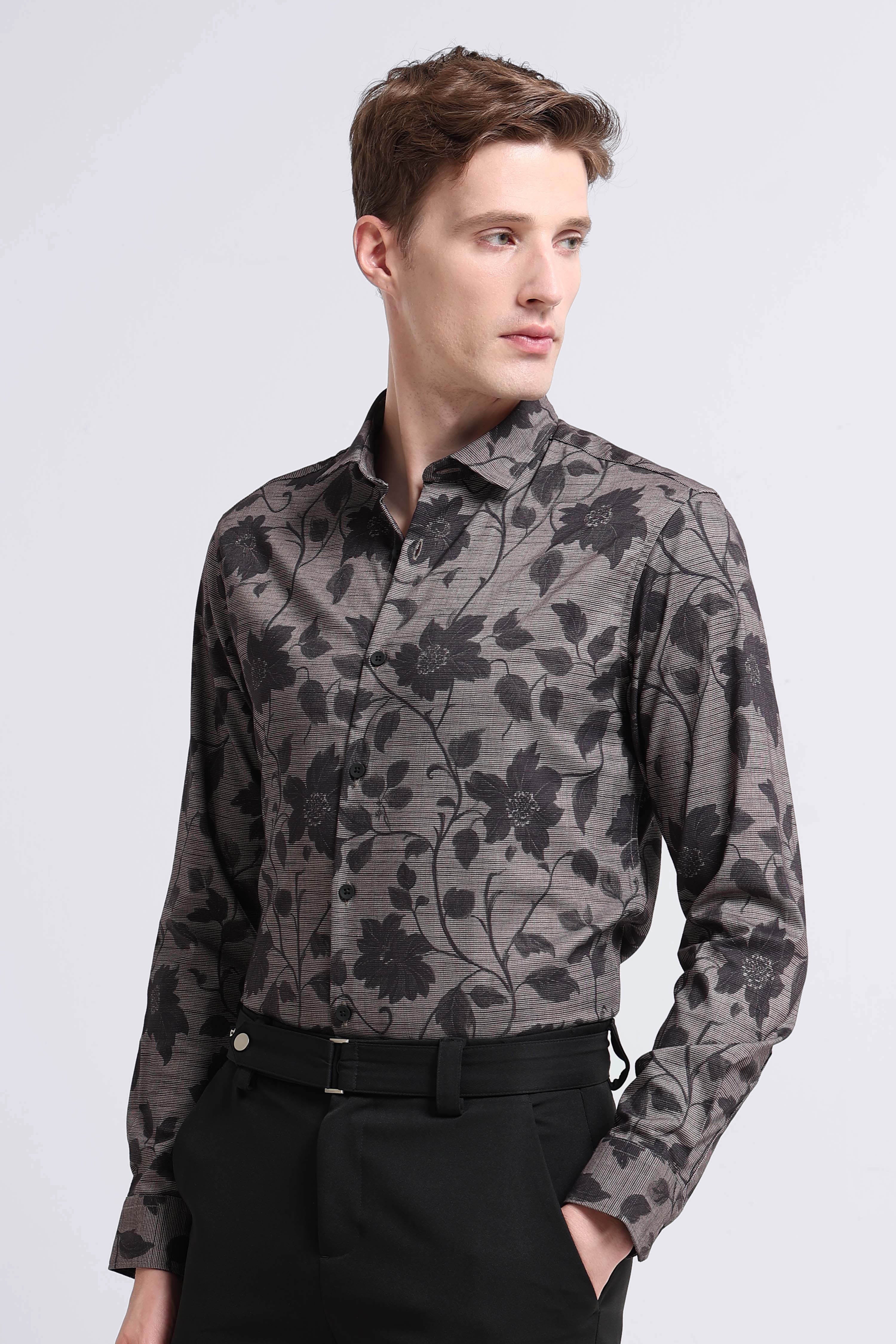 Men Multi Printed Cotton Blend Shirt