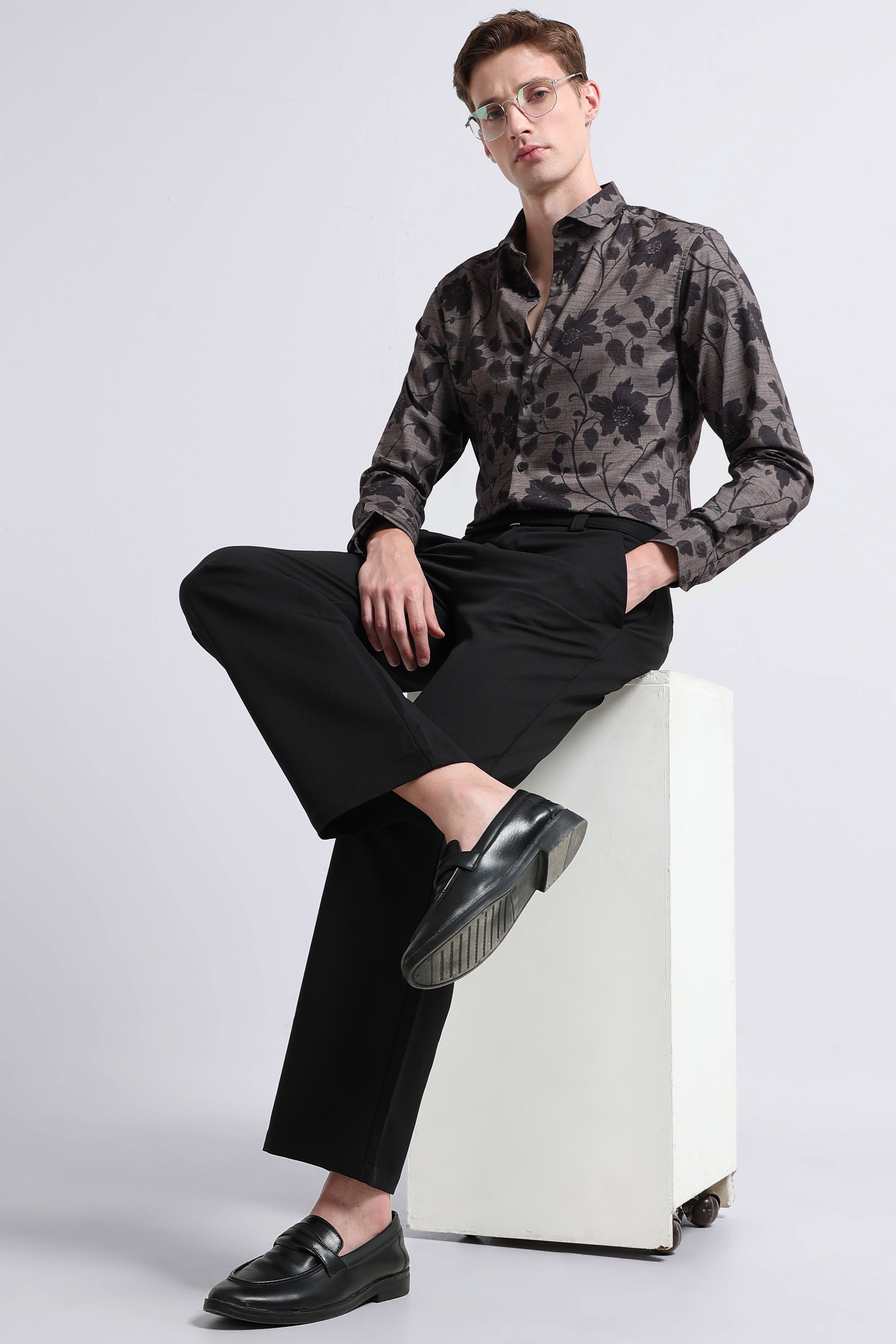 Men Multi Printed Cotton Blend Shirt