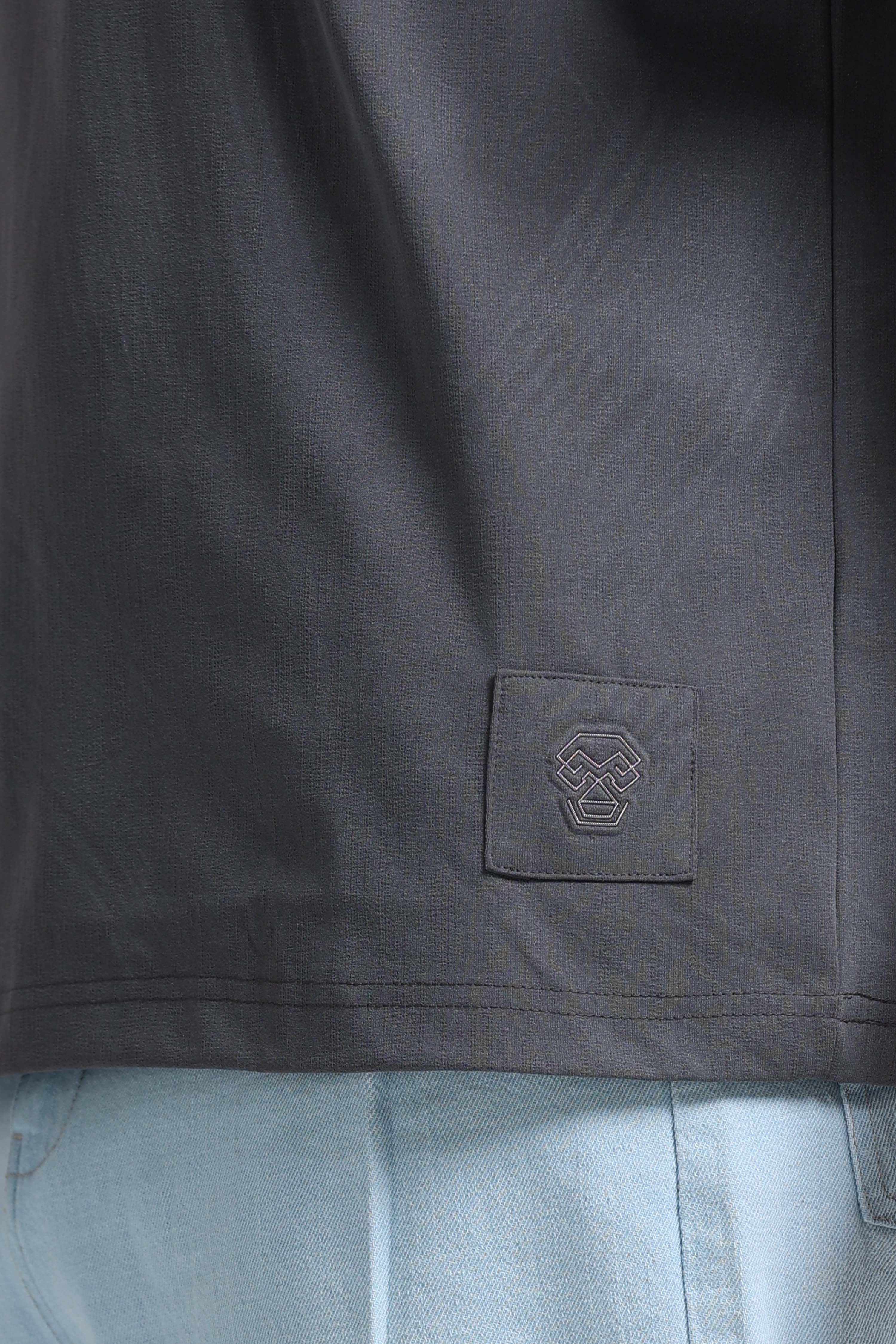 Men Grey Oversized T-Shirt