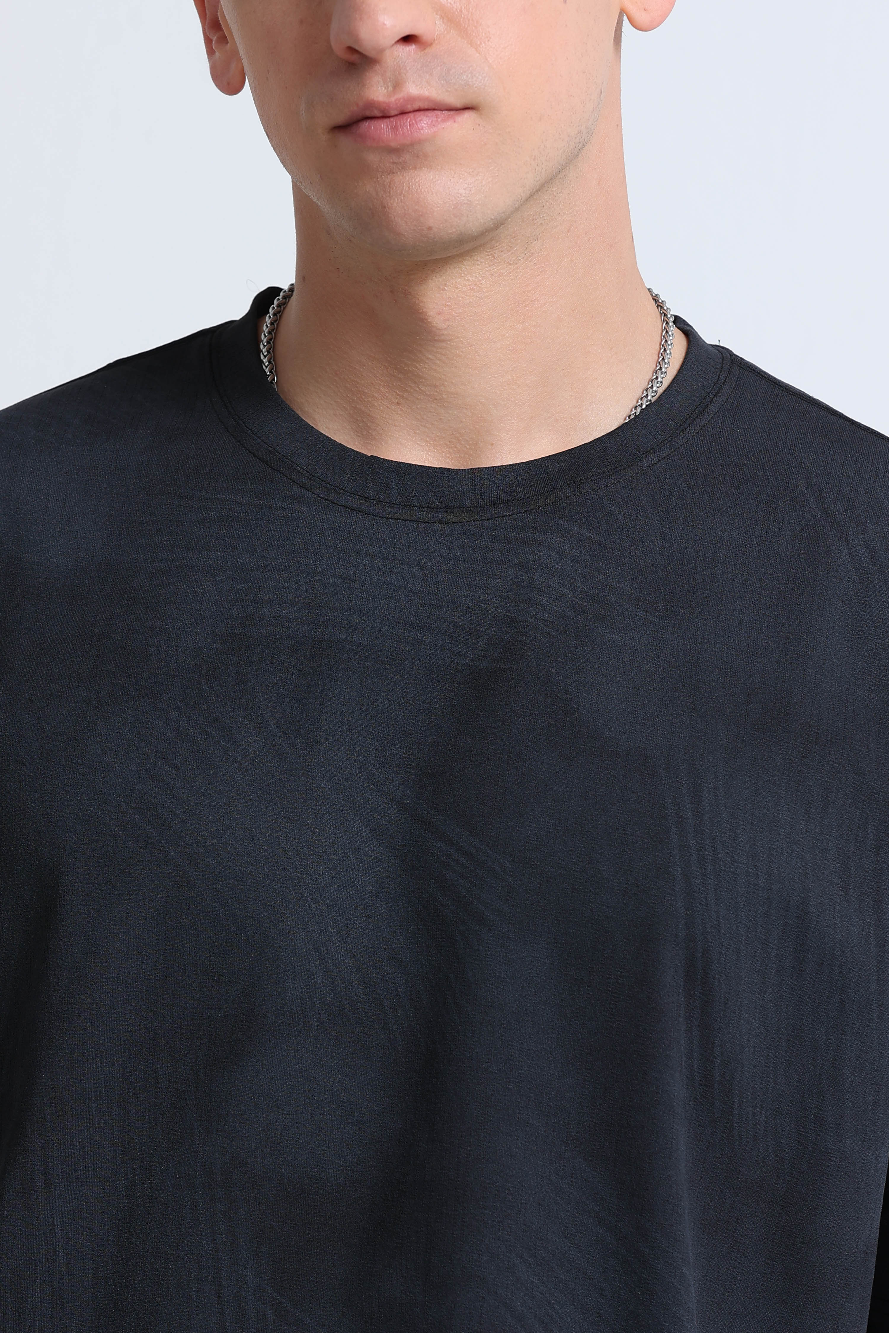Men Black Oversized T-Shirt