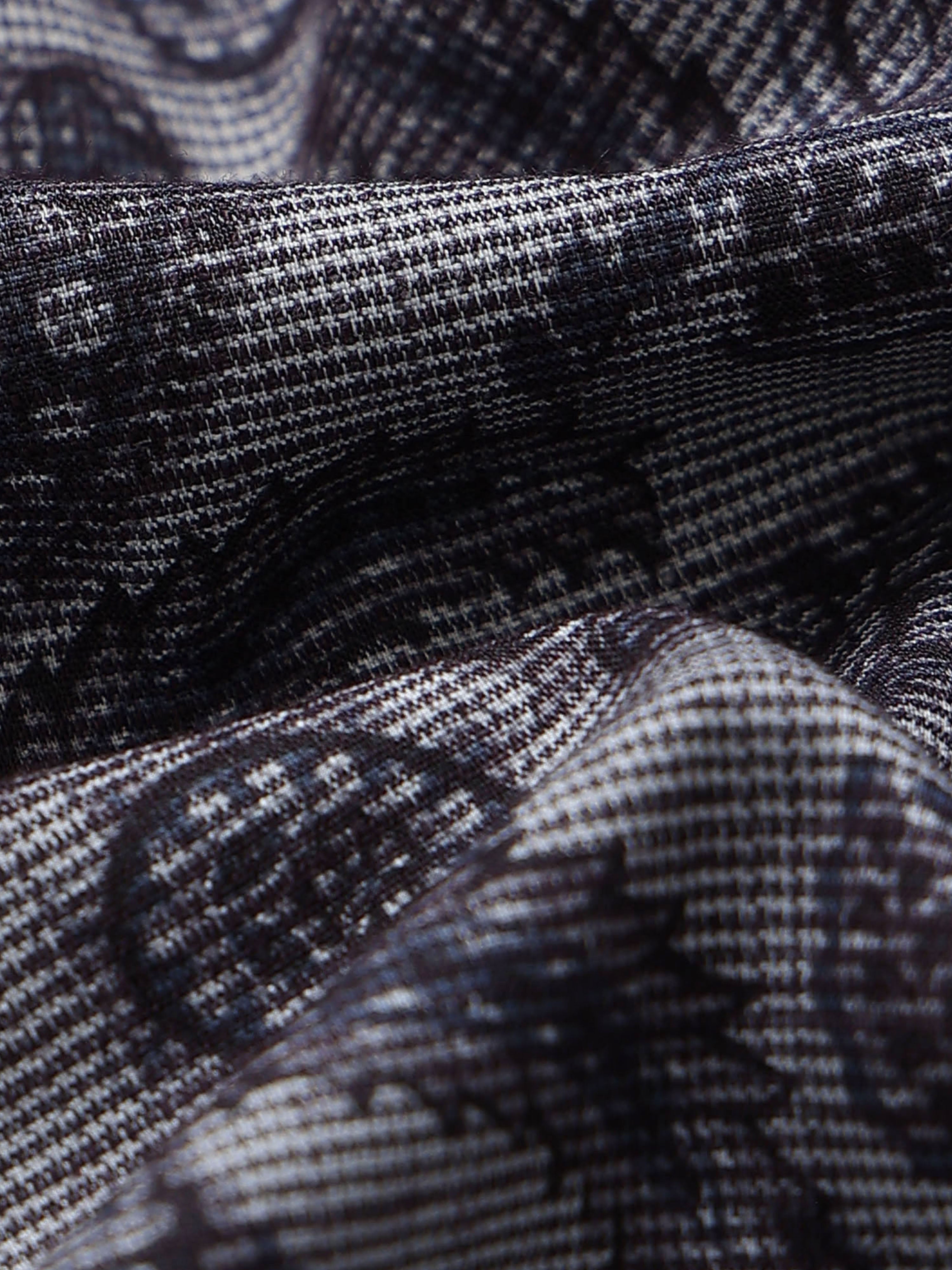 Men Grey Printed Cotton Blend Shirt