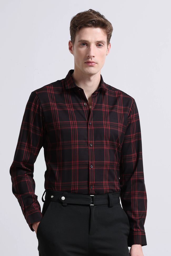 Men Multi Checked Slim Fit Shirt
