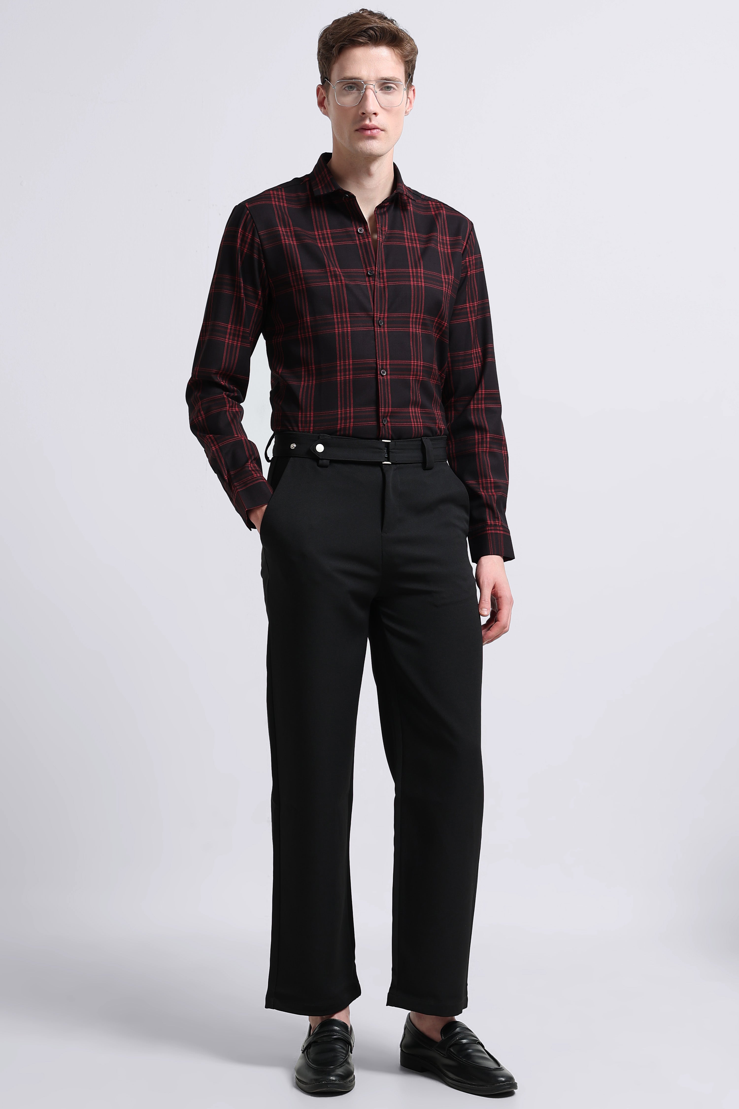 Men Multi Checked Slim Fit Shirt