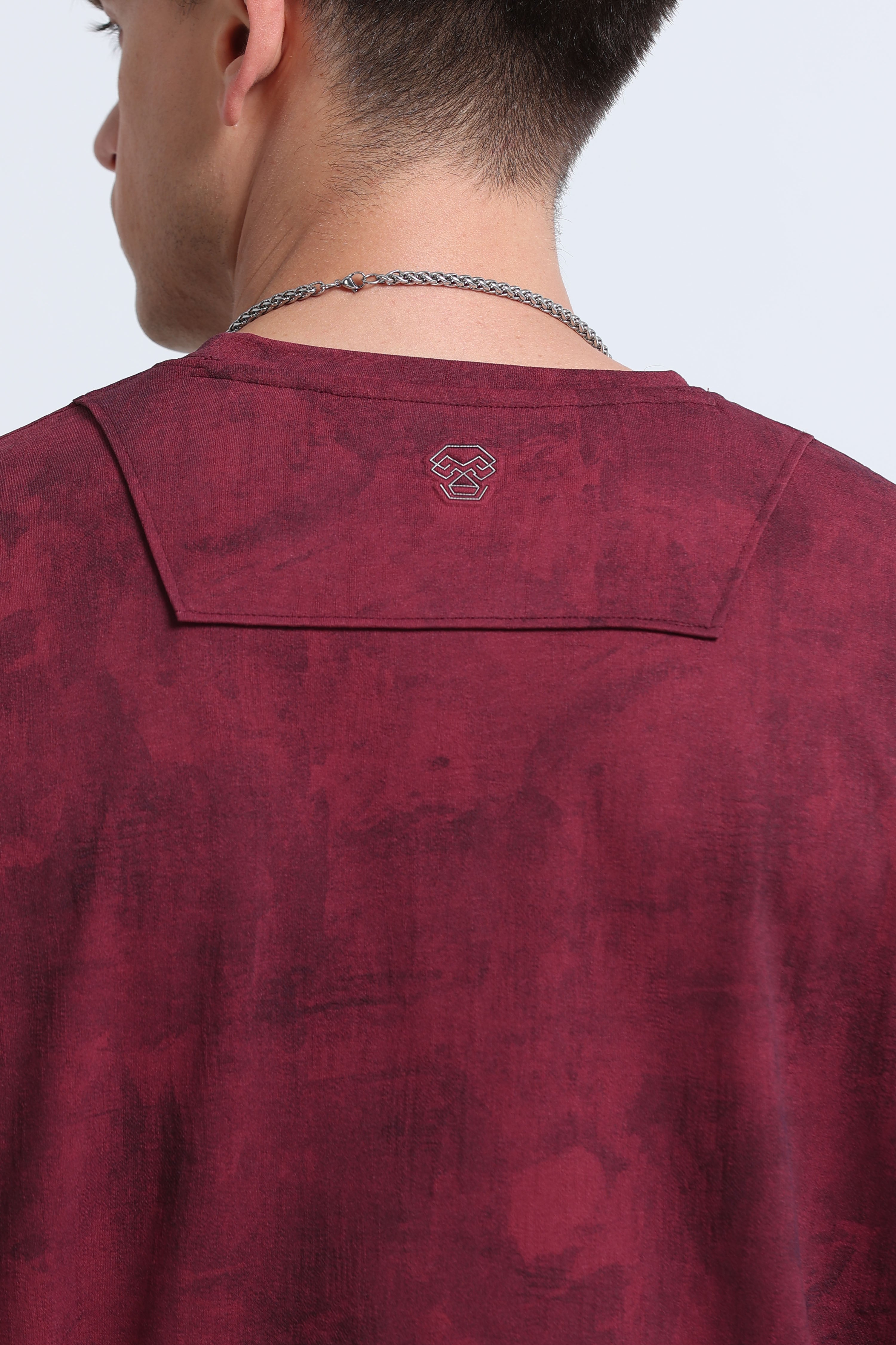 Men Maroon Streetwear T-Shirt