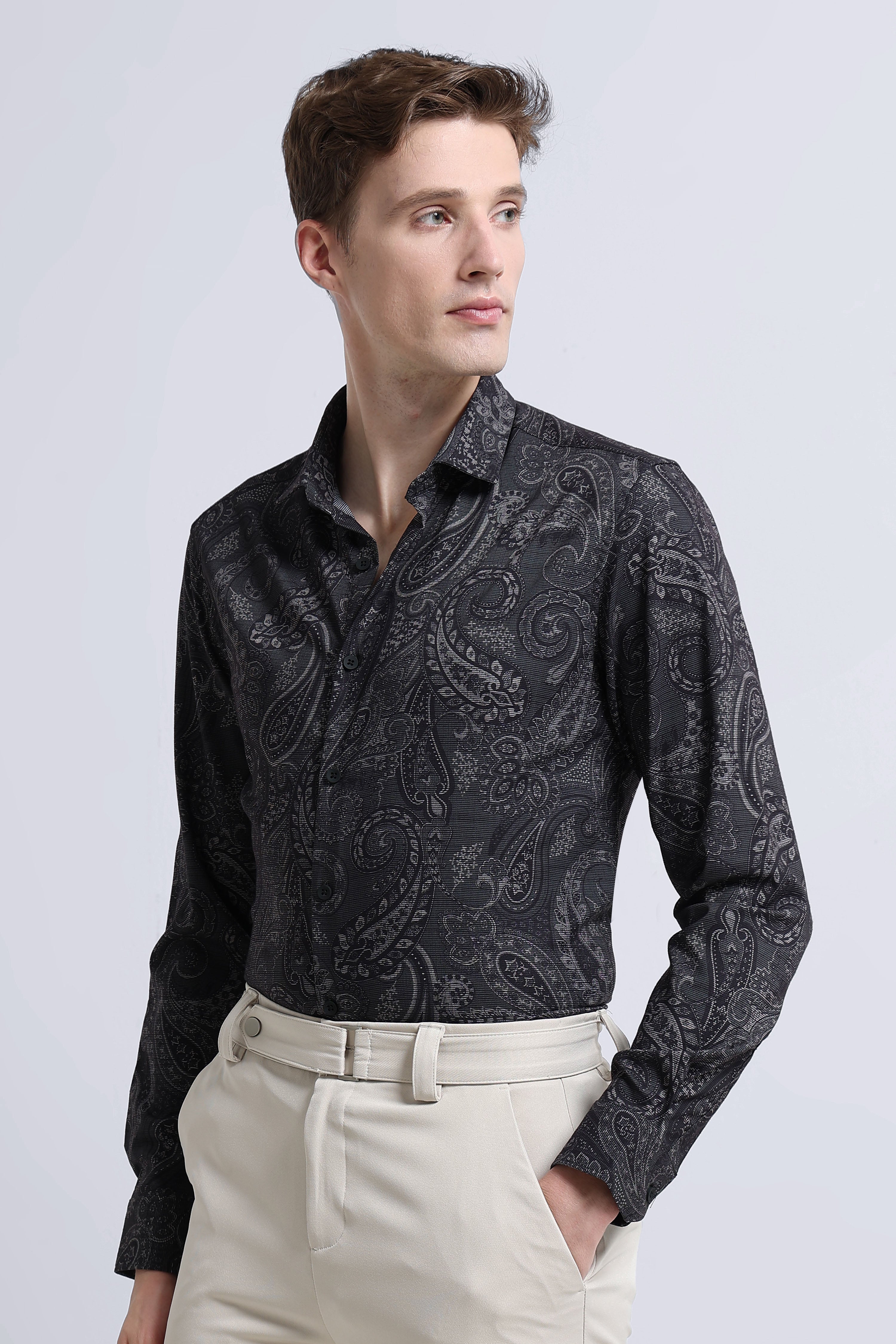Men Multi Printed Cotton Blend Shirt