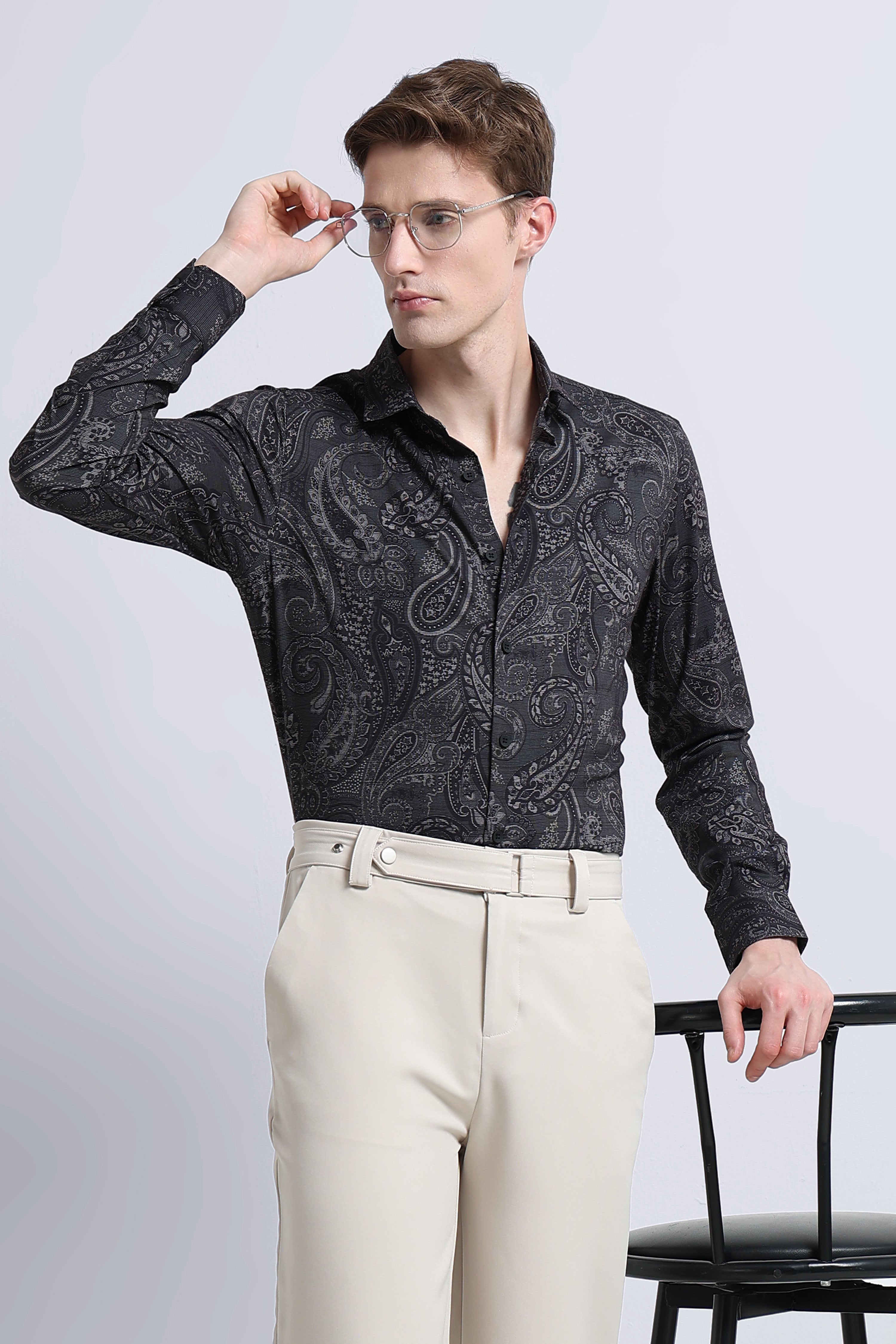 Men Multi Printed Cotton Blend Shirt