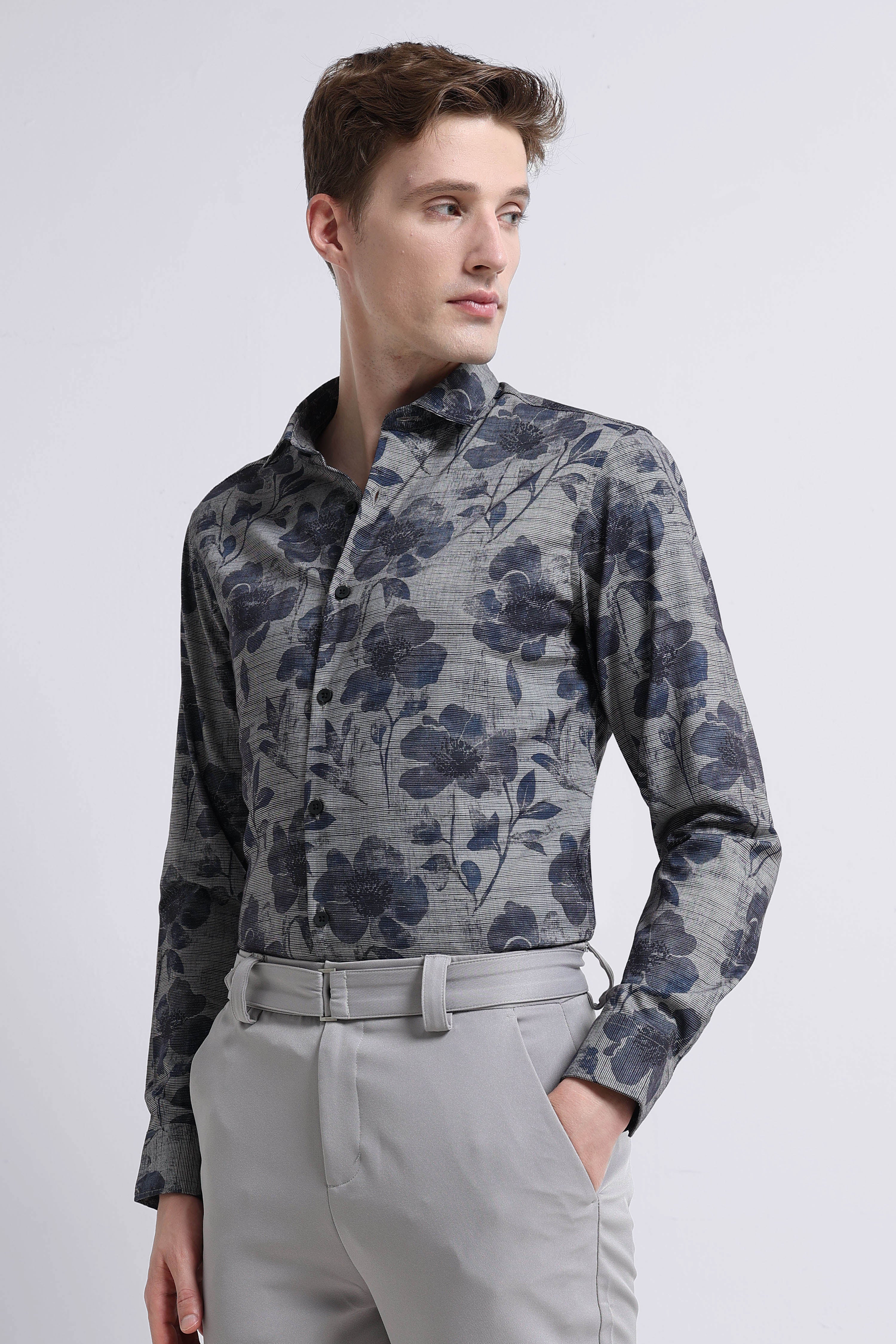 Men Multi Printed Cotton Blend Shirt