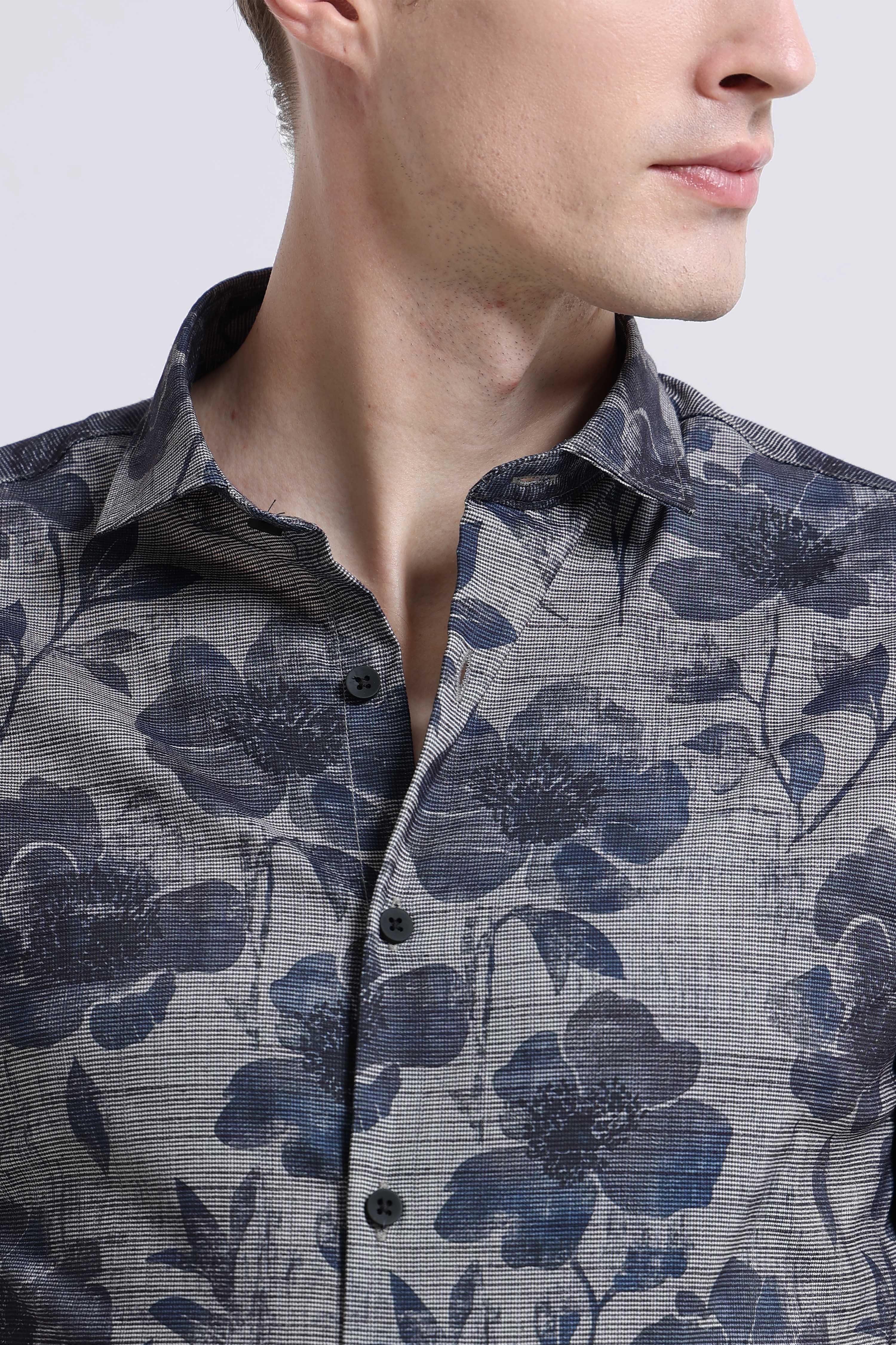 Men Multi Printed Cotton Blend Shirt