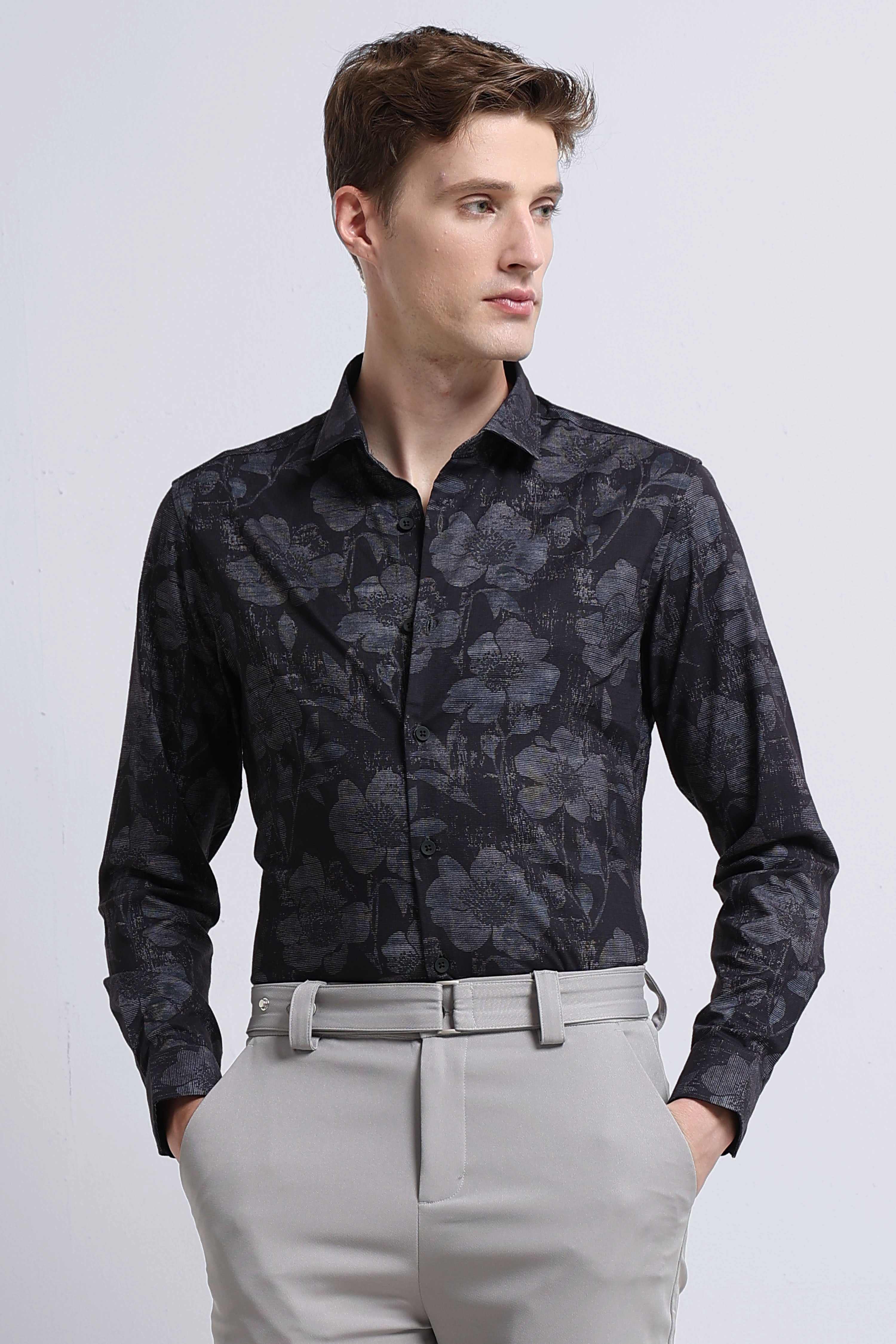 Men Multi Printed Cotton Blend Shirt
