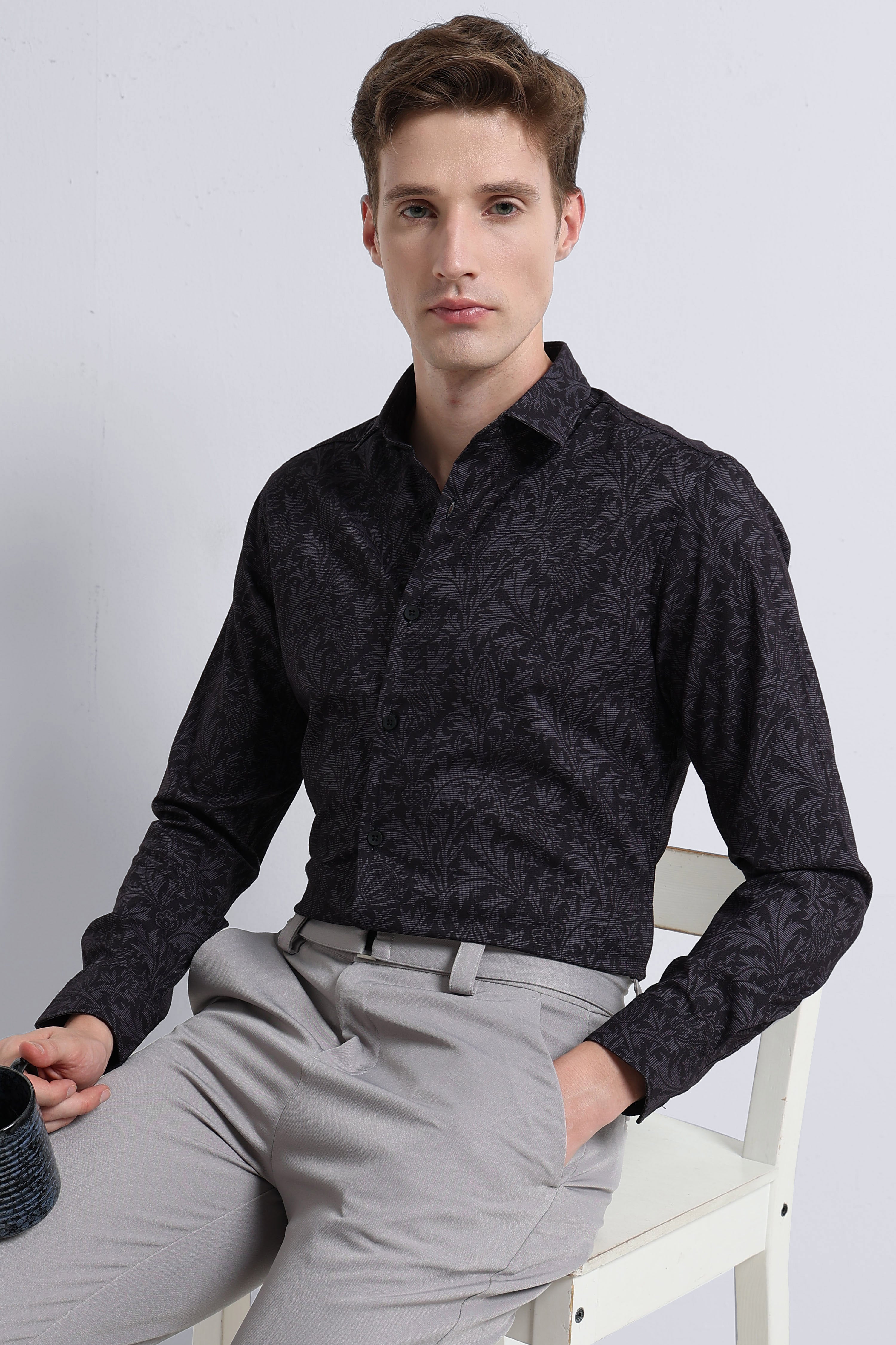 Men Multi Printed Cotton Blend Shirt