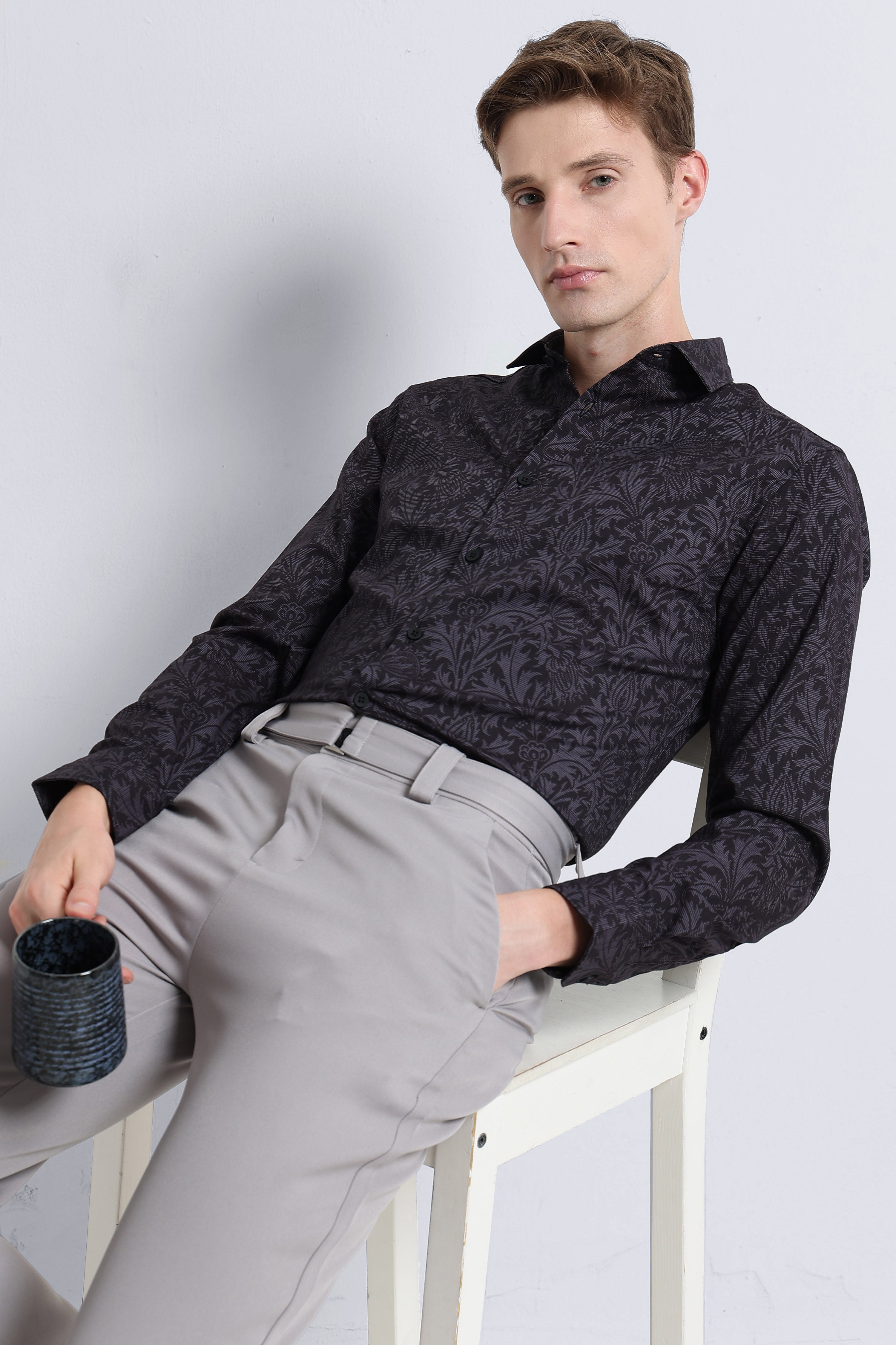 Men Multi Printed Cotton Blend Shirt