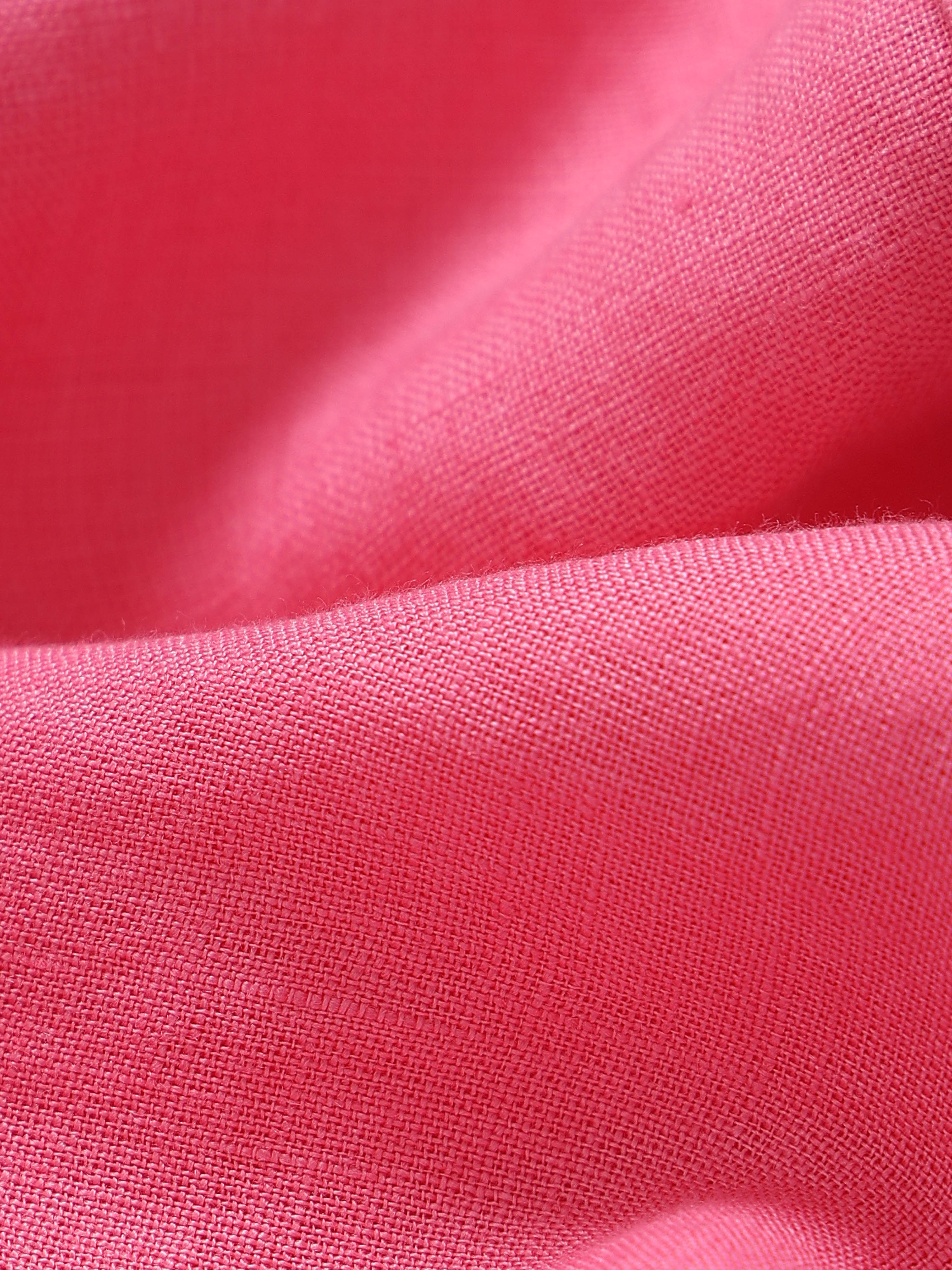 Men Pink Classic Linen Shirt