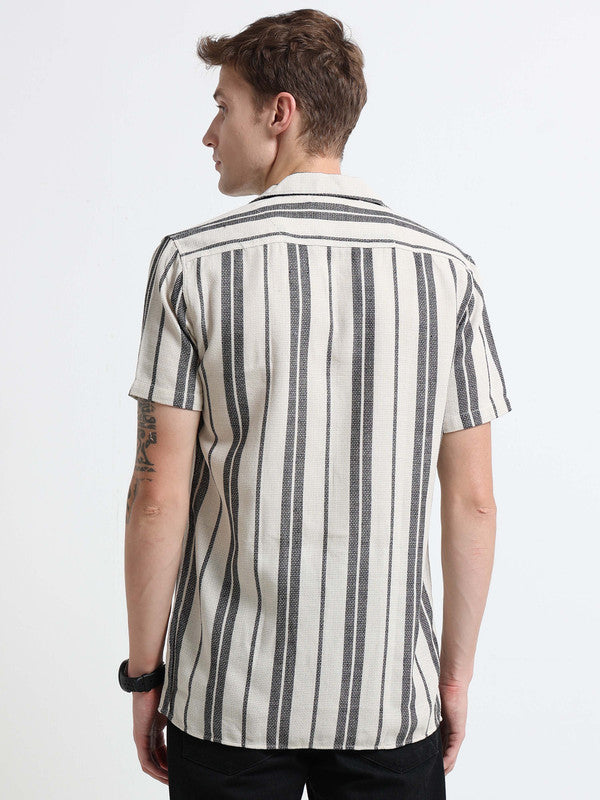 Men Beige Casual Shirt