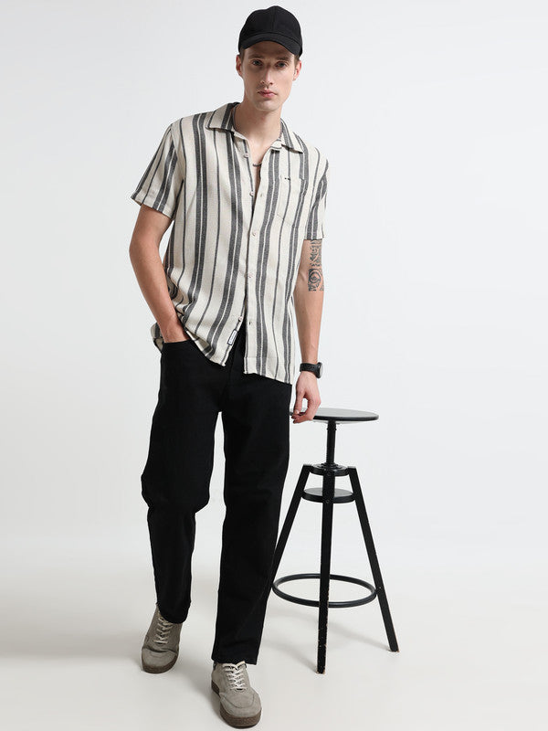 Men Beige Casual Shirt