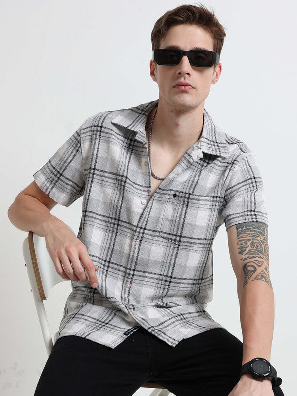 Men Grey Casual Shirt